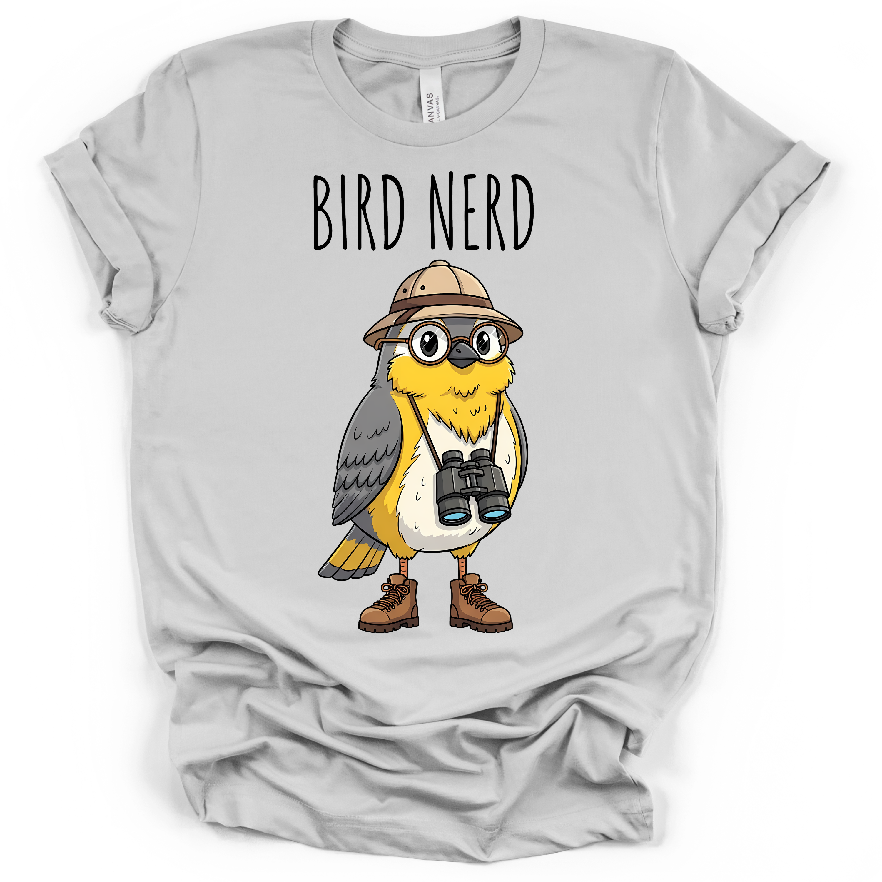 Bird Nerd Birdwatcher T-Shirt – Bella + Canvas Modern Fit