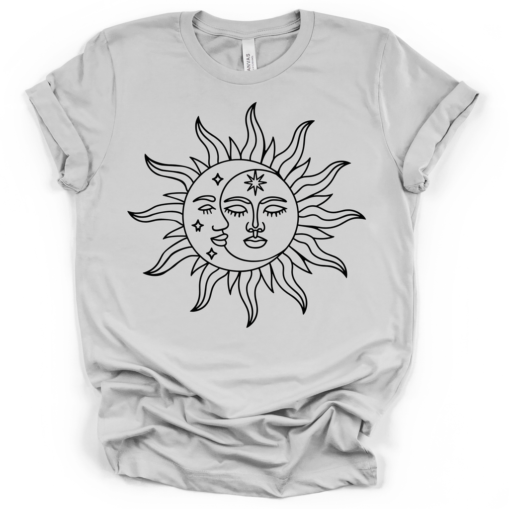 Celestial Sun & Moon T-Shirt – Bella + Canvas Modern Fit