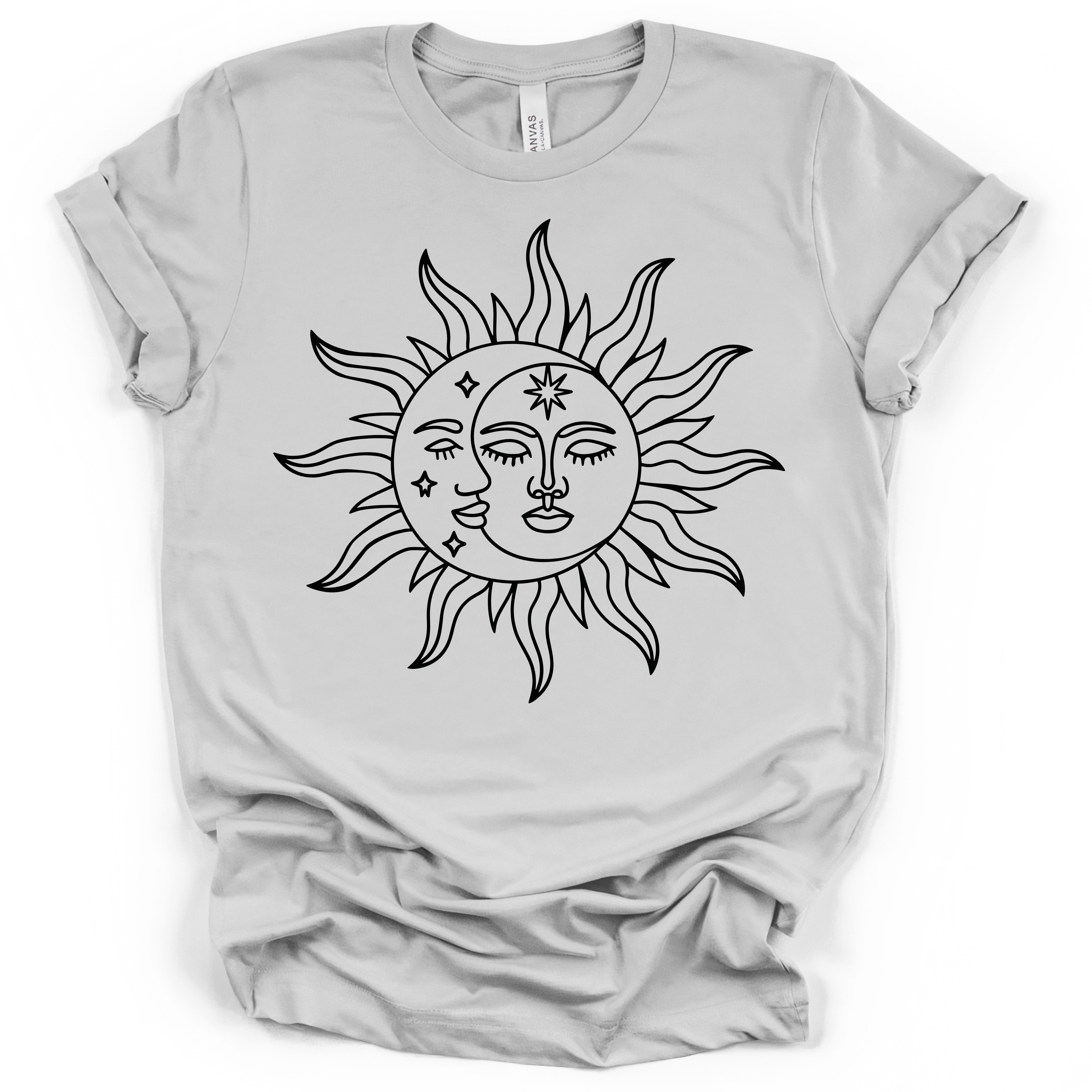 Celestial Sun & Moon T-Shirt – Bella + Canvas Modern Fit