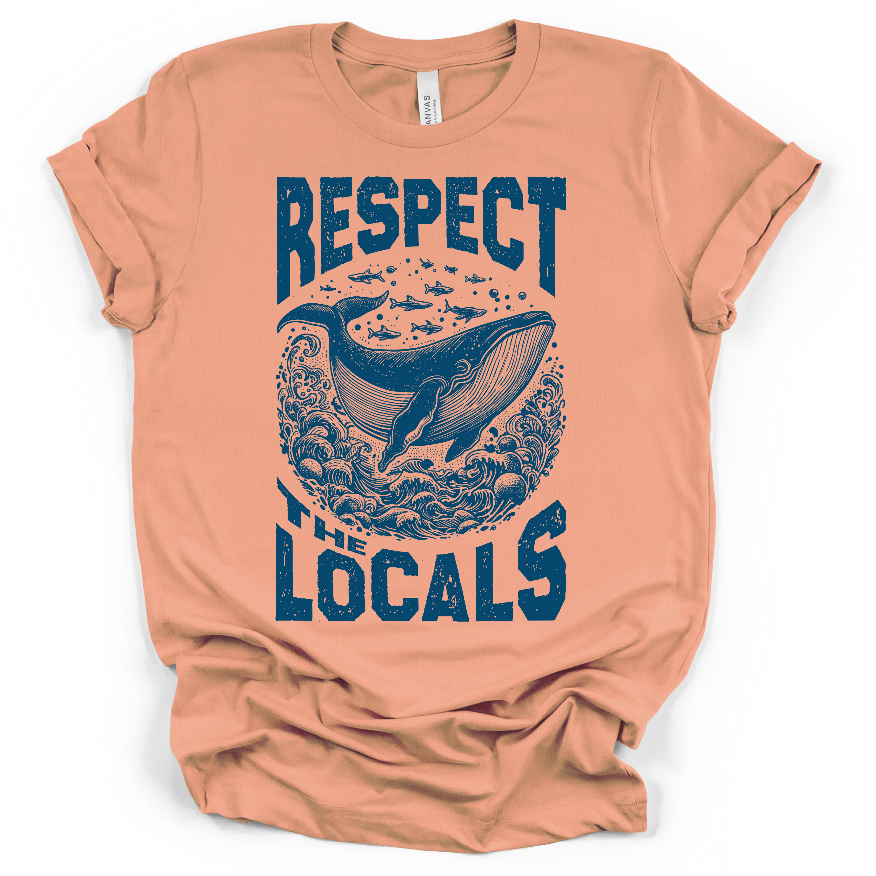 Respect the Locals Whale T-Shirt – Bella + Canvas Modern Fit