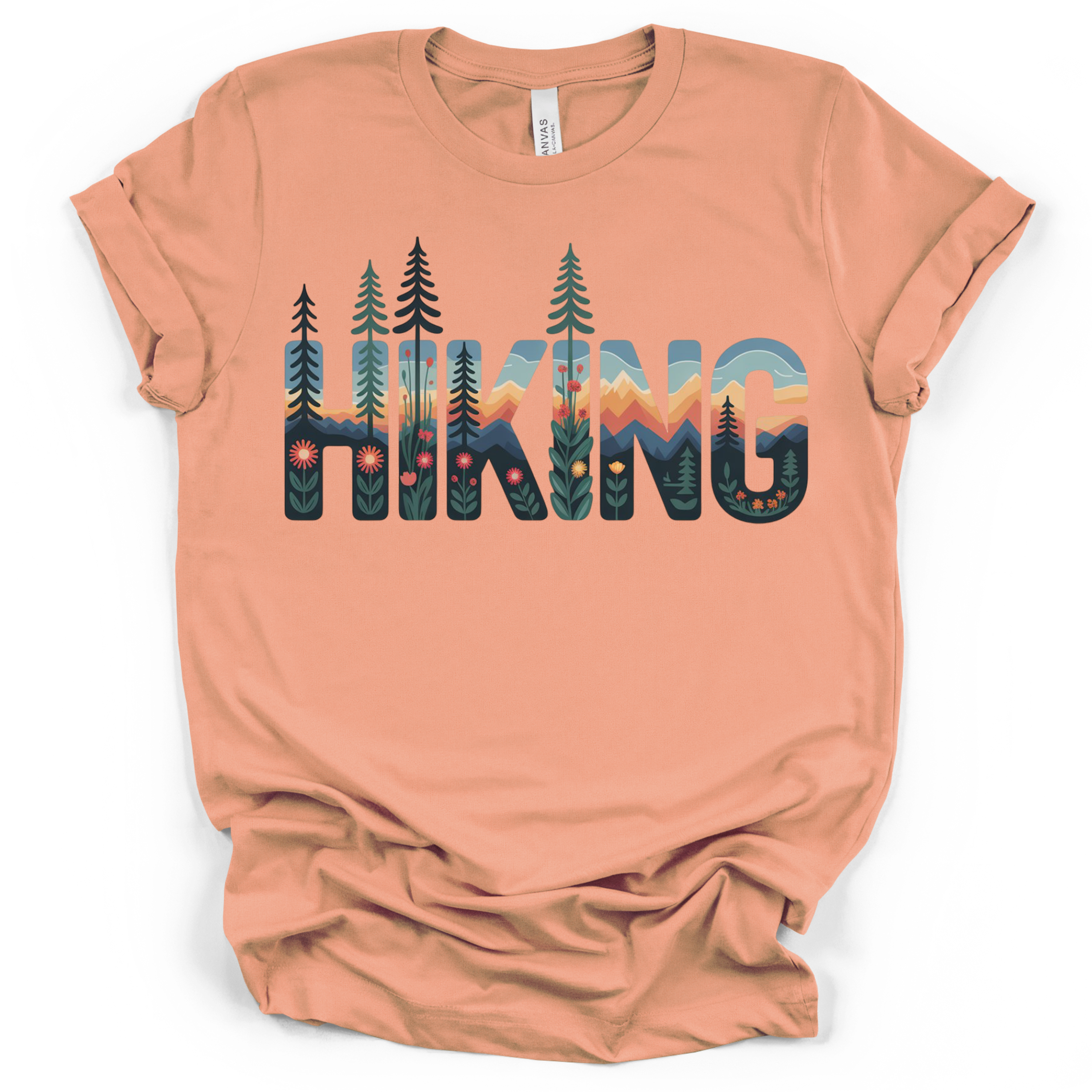 Hiking Graphic Tee - Bella + Canvas Modern Fit