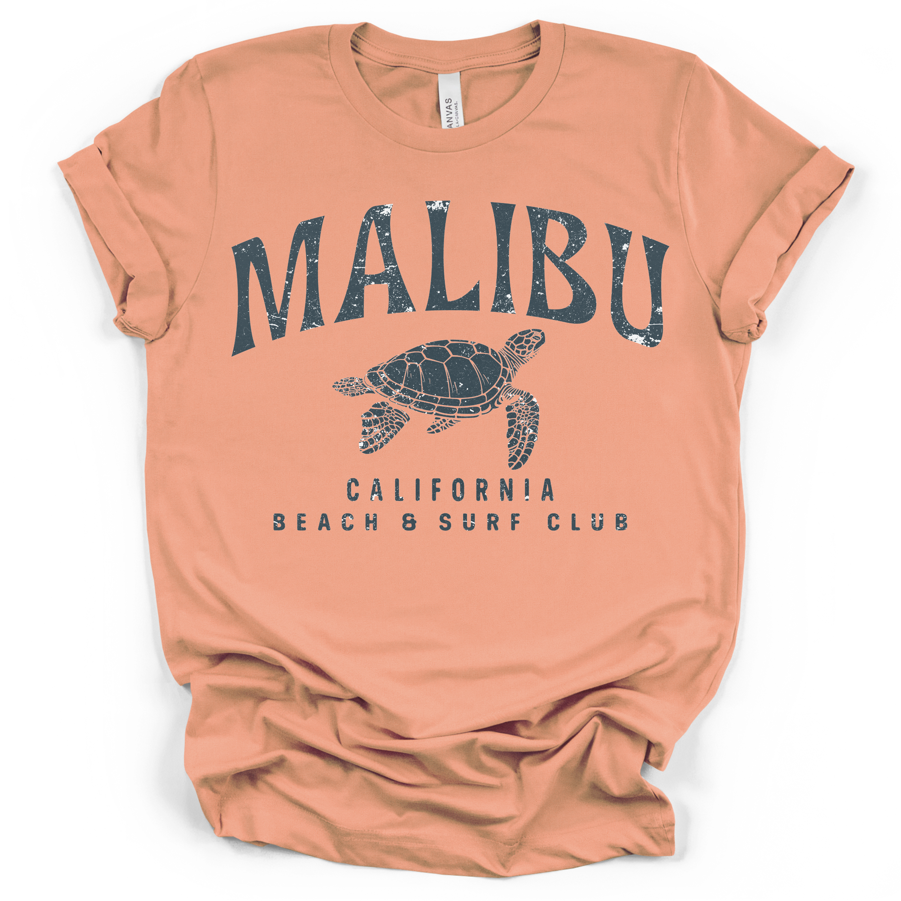 Malibu California Beach & Surf Club Tee – Bella + Canvas Modern Fit
