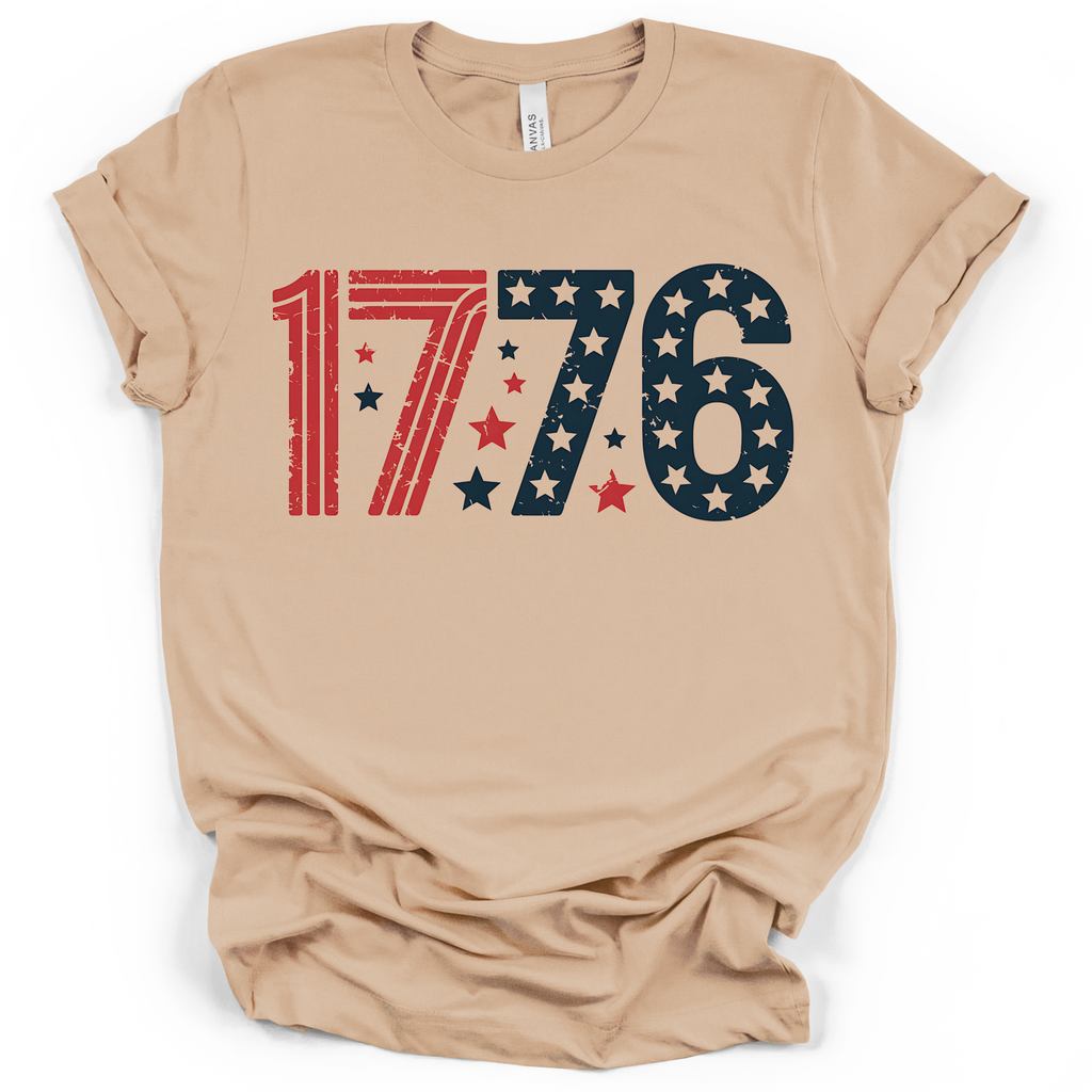 1776 Patriotic America T-Shirt – Bella + Canvas Modern Fit