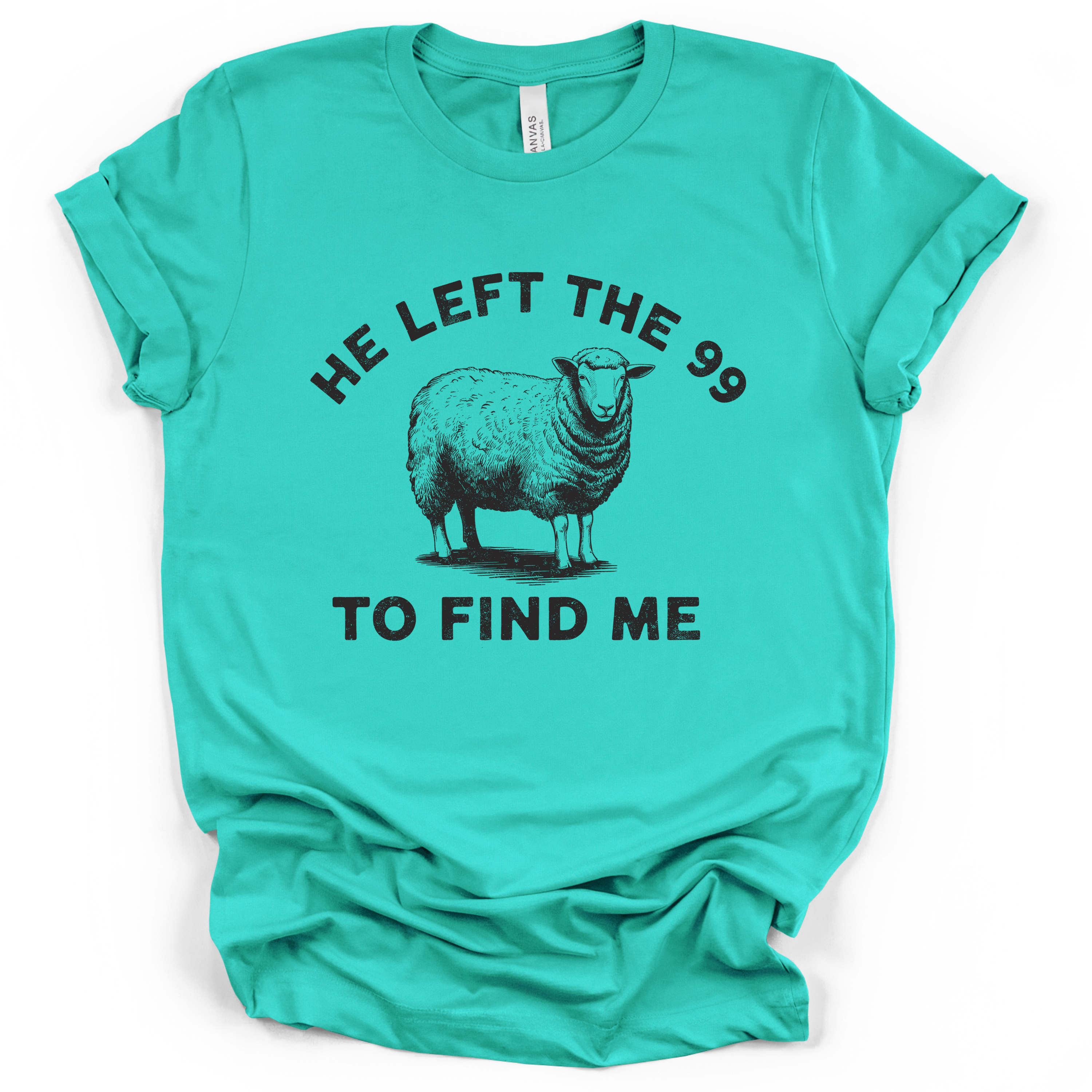 He Left The 99 Tee - Bella + Canvas Modern Fit