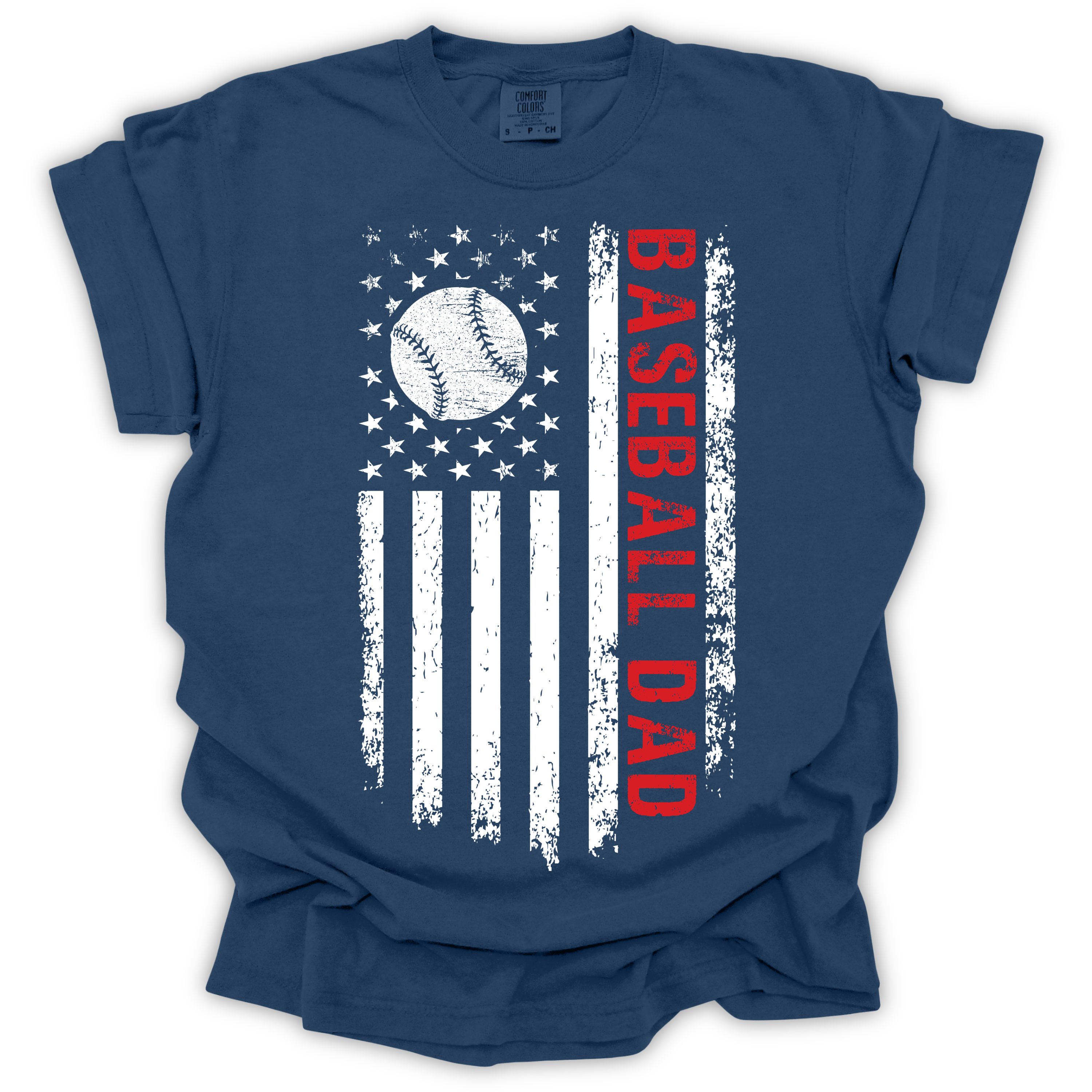 Baseball Dad T-Shirt - Comfort Colors