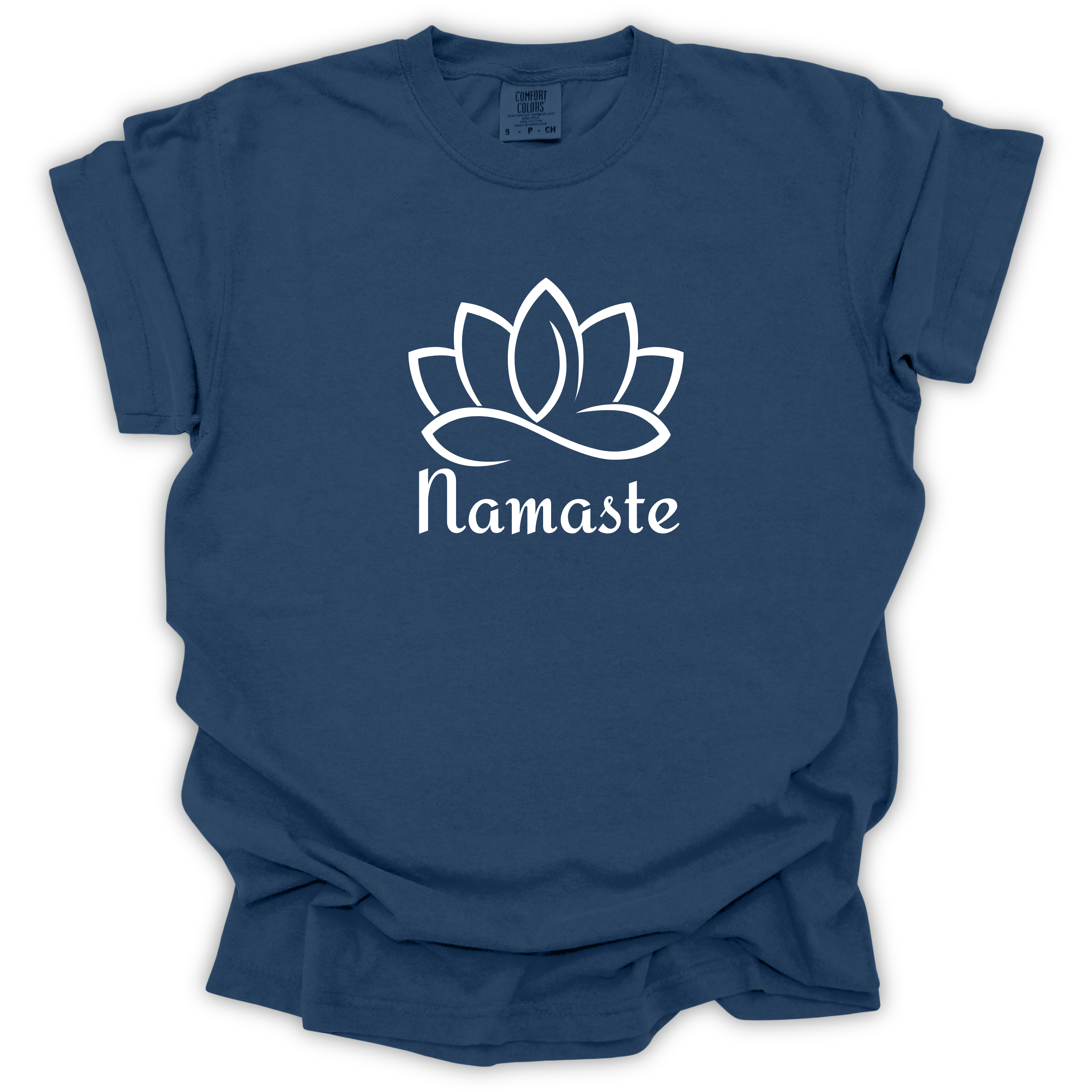 Namaste Lotus Yoga & Meditation Tee - Comfort Colors Relaxed Fit