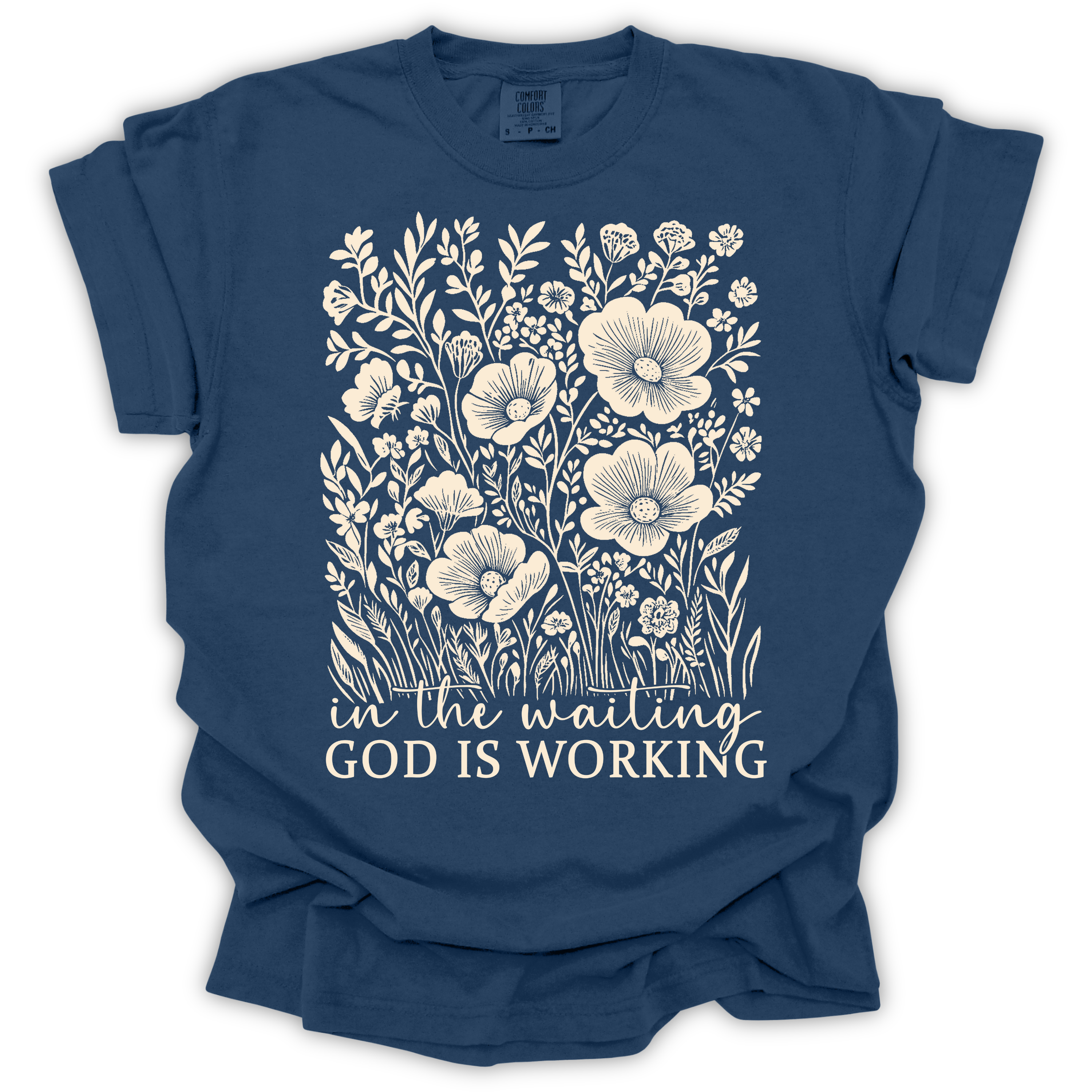 In the Waiting, God is Working T-Shirt – Bella + Canvas Modern Fit