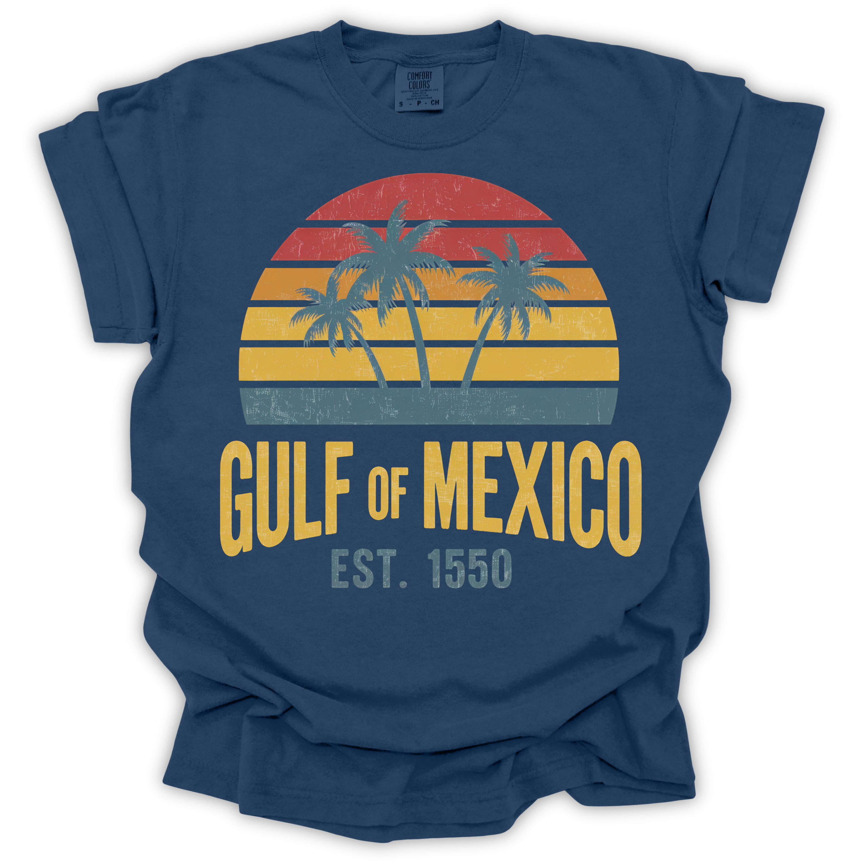 Gulf of Mexico Est. 1550 T-Shirt – Comfort Colors Relaxed Fit