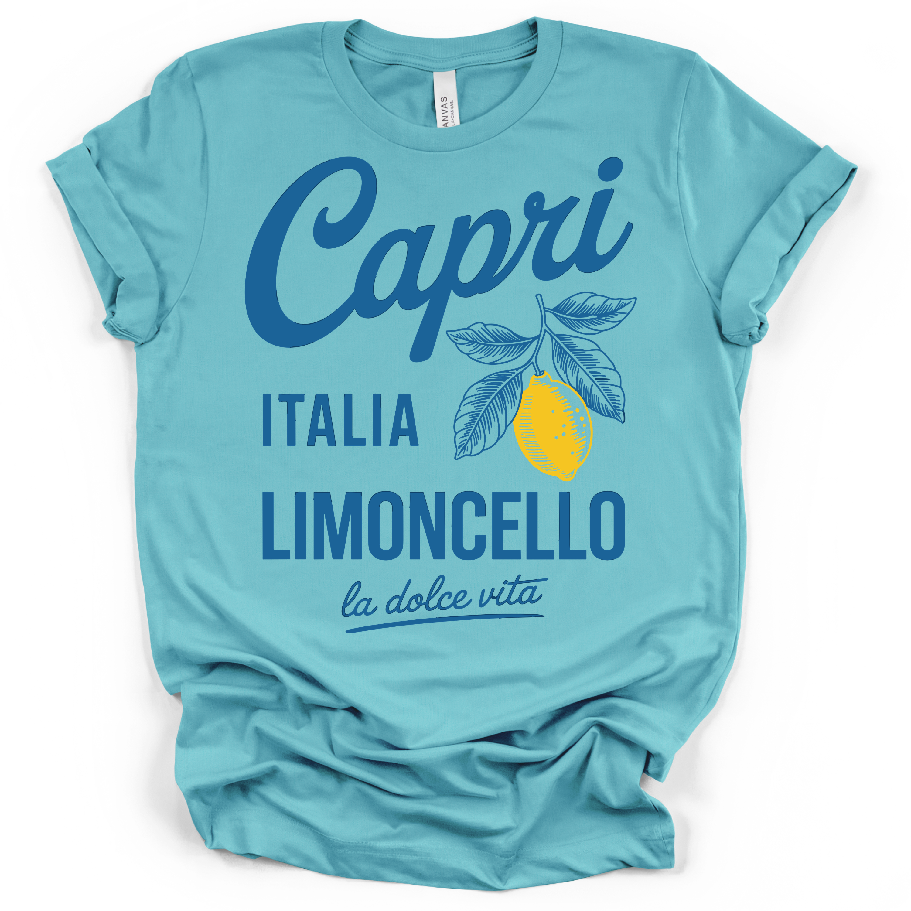 Capri Italia Limoncello Lemons T-Shirt – Bella + Canvas Modern Fit