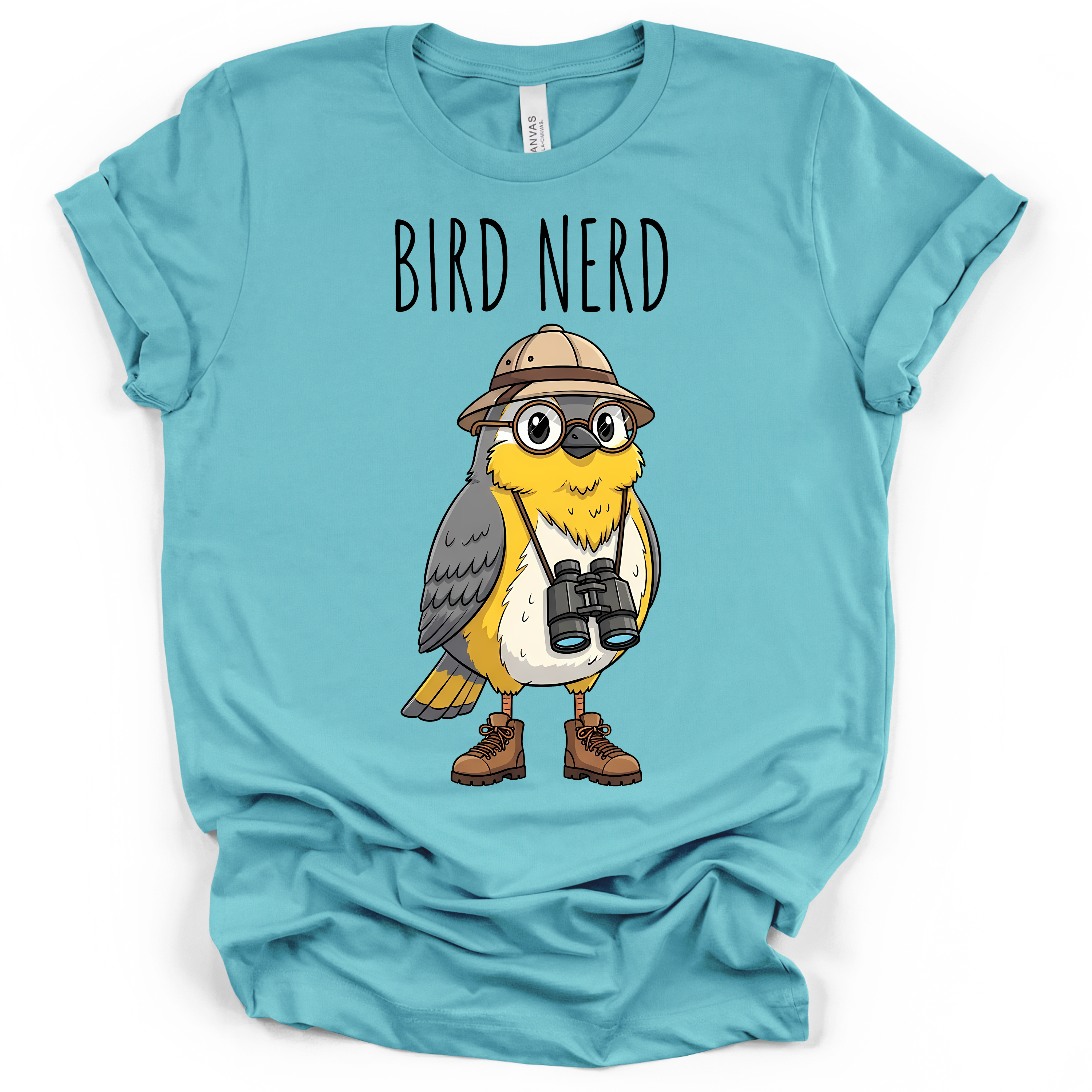 Bird Nerd Birdwatcher T-Shirt – Bella + Canvas Modern Fit
