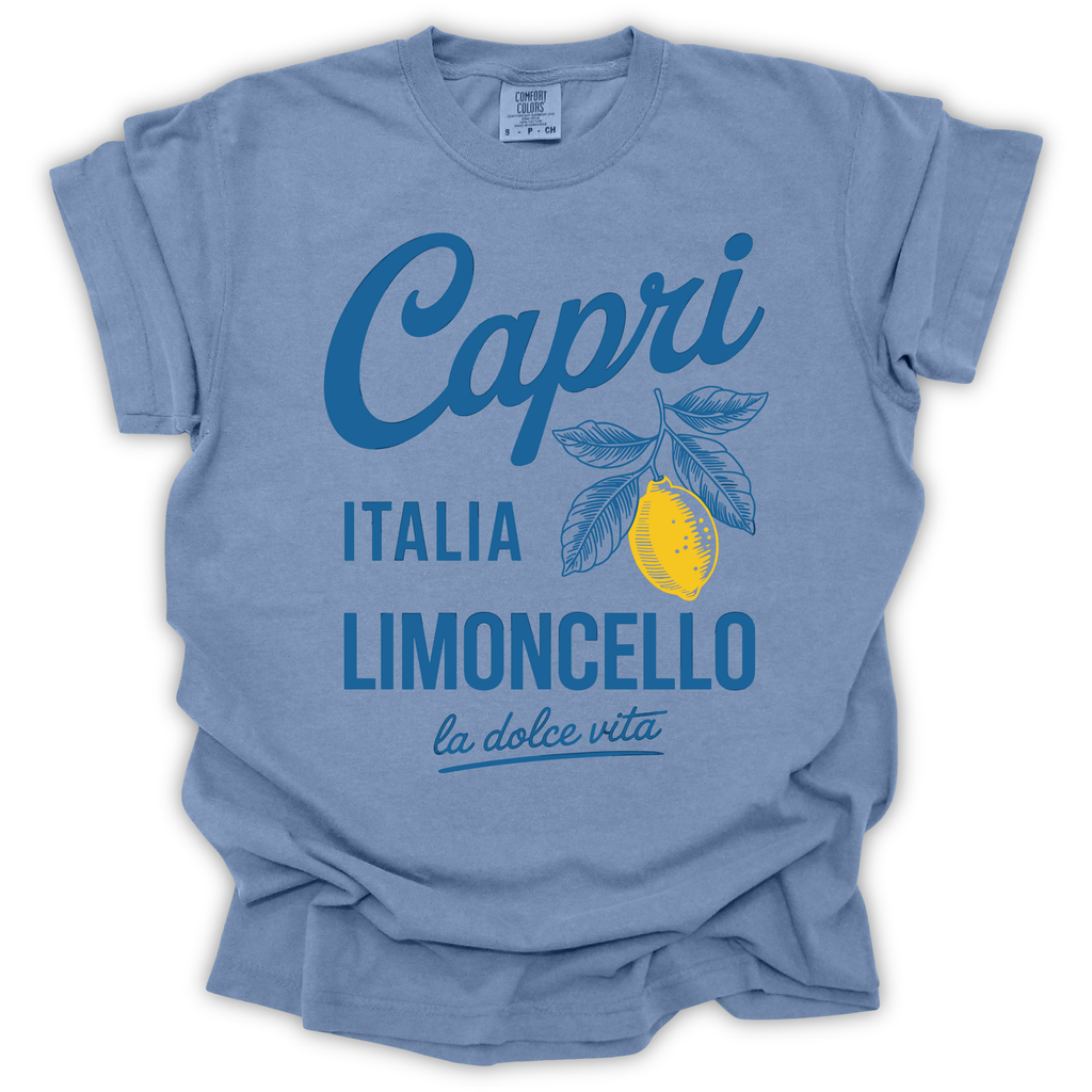 Capri Italia Limoncello Lemons T-Shirt – Comfort Colors Relaxed Fit