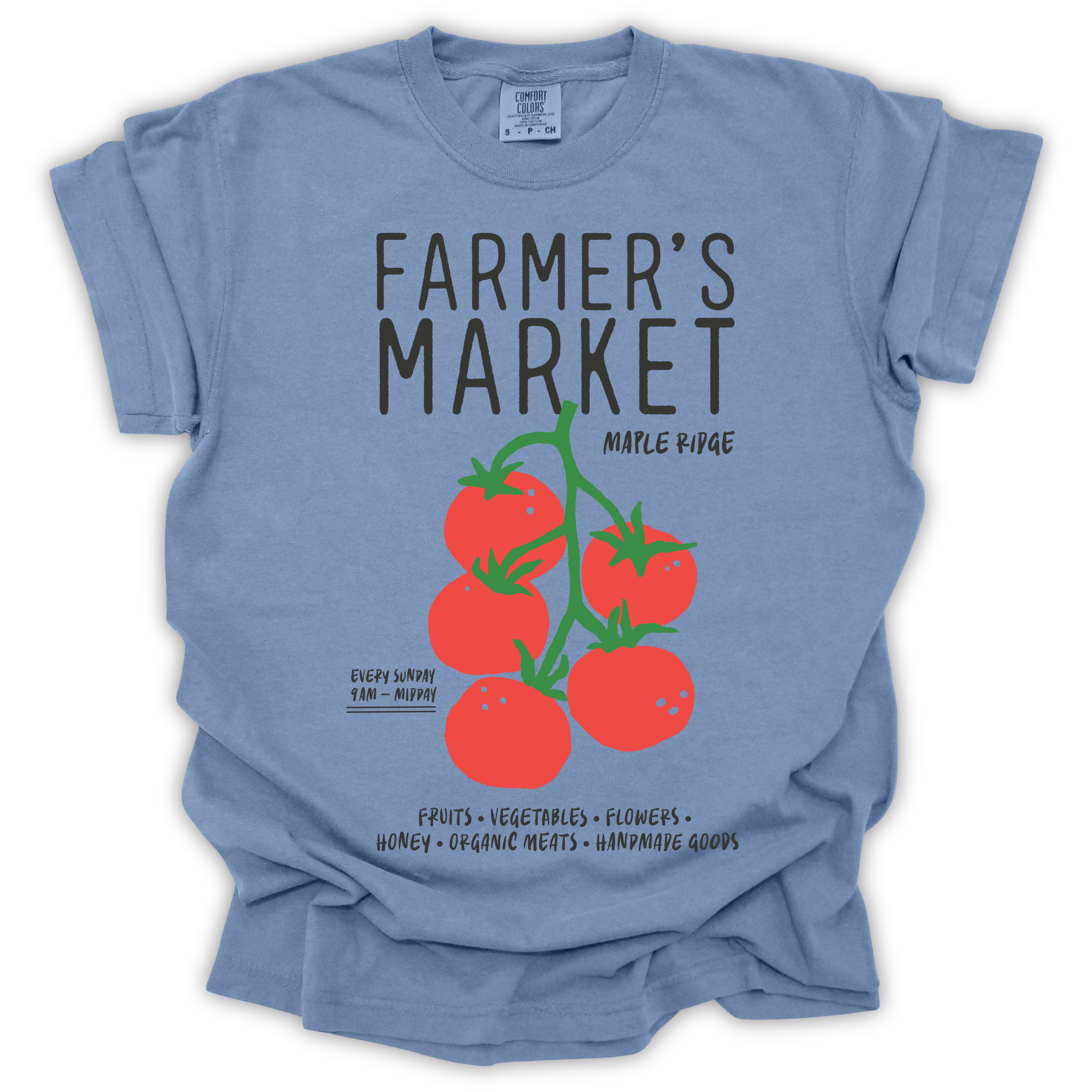 Farmer's Market Vine Tomatoes T-Shirt – Comfort Colors Relaxed Fit