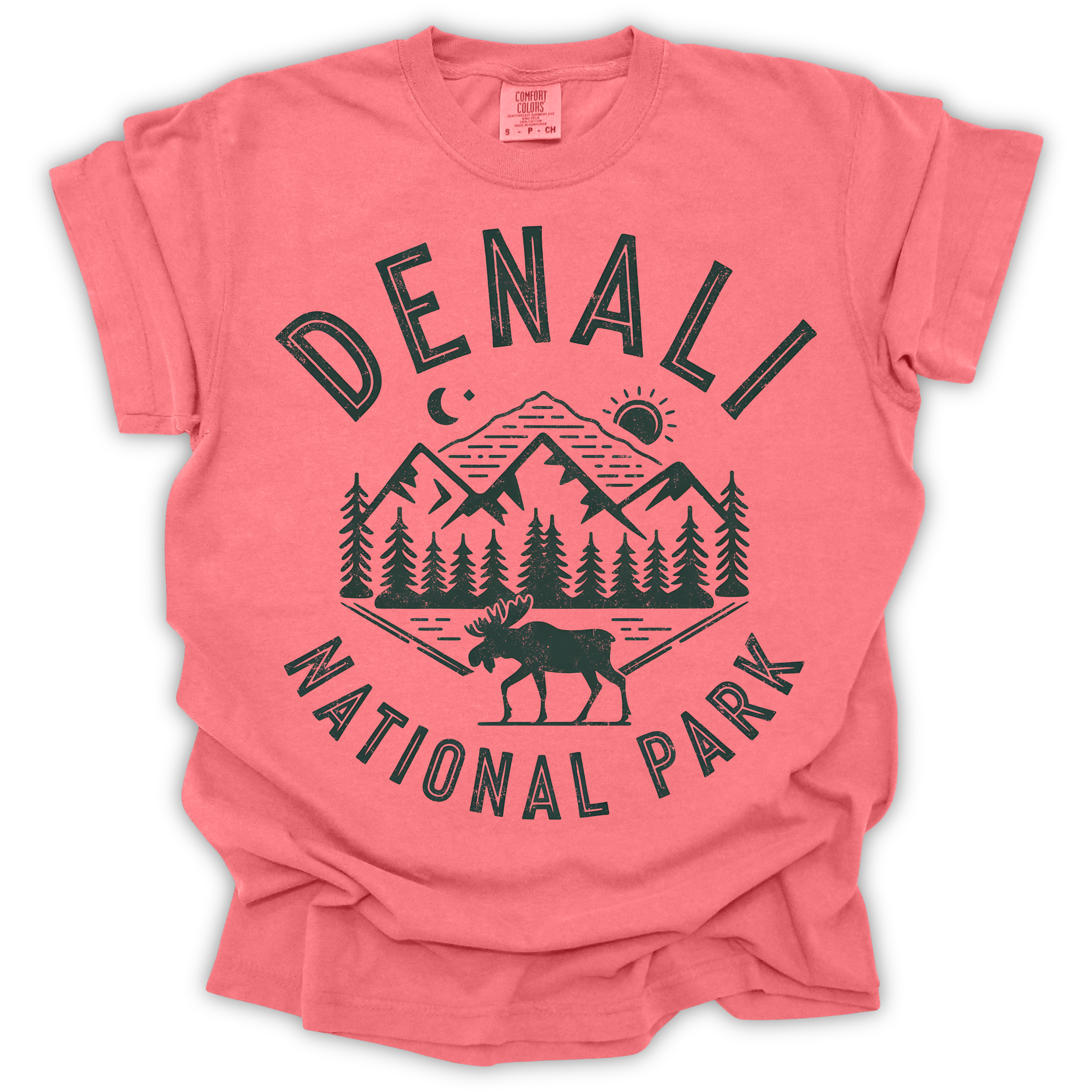 Denali National Park Moose T-Shirt – Comfort Colors Relaxed Fit
