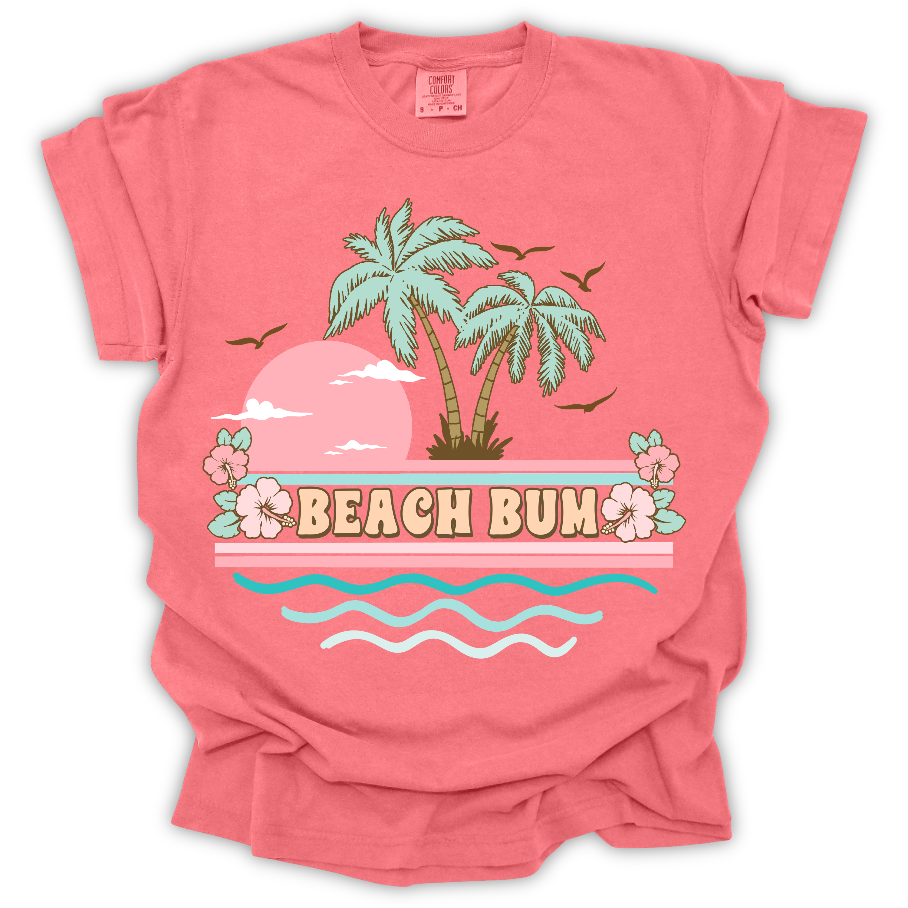 Beach Bum Palm Trees Tee – Comfort Colors Relaxed Fit