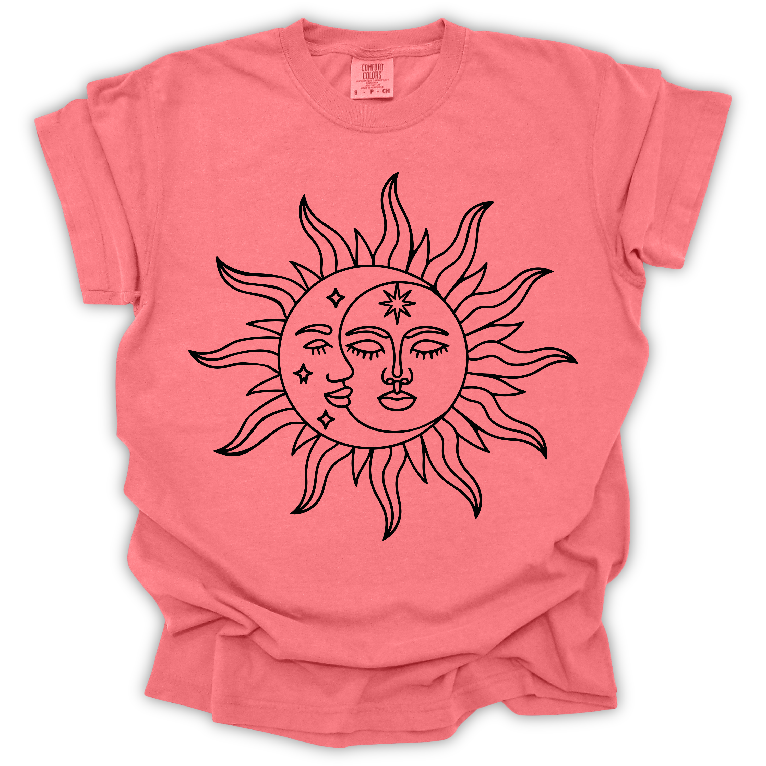 Celestial Sun & Moon T-Shirt – Comfort Colors Relaxed Fit