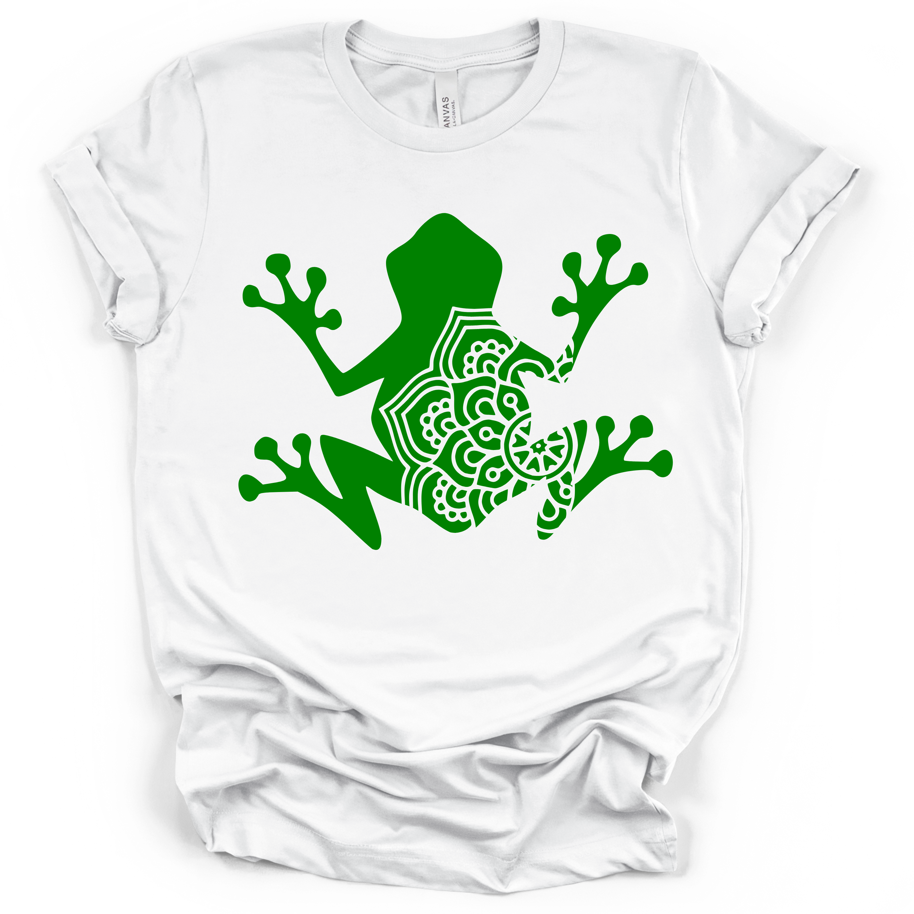Frog Mandala Tee – Bella + Canvas Modern Fit | Boho Frog Graphic Shirt