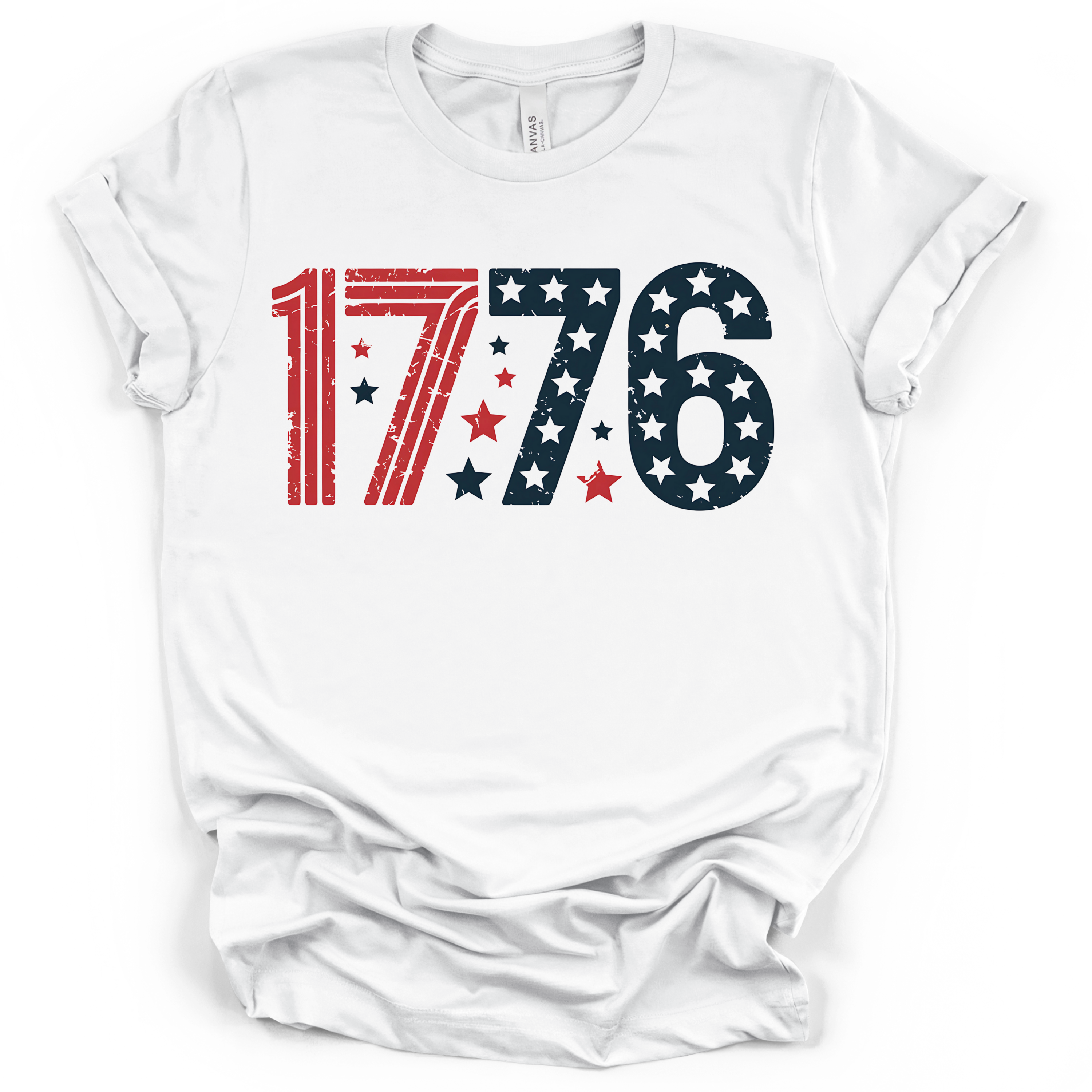1776 Patriotic America T-Shirt – Bella + Canvas Modern Fit