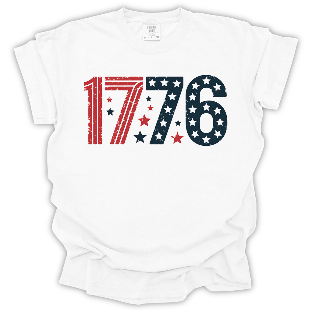 1776 Patriotic America T-Shirt – Comfort Colors Relaxed Fit