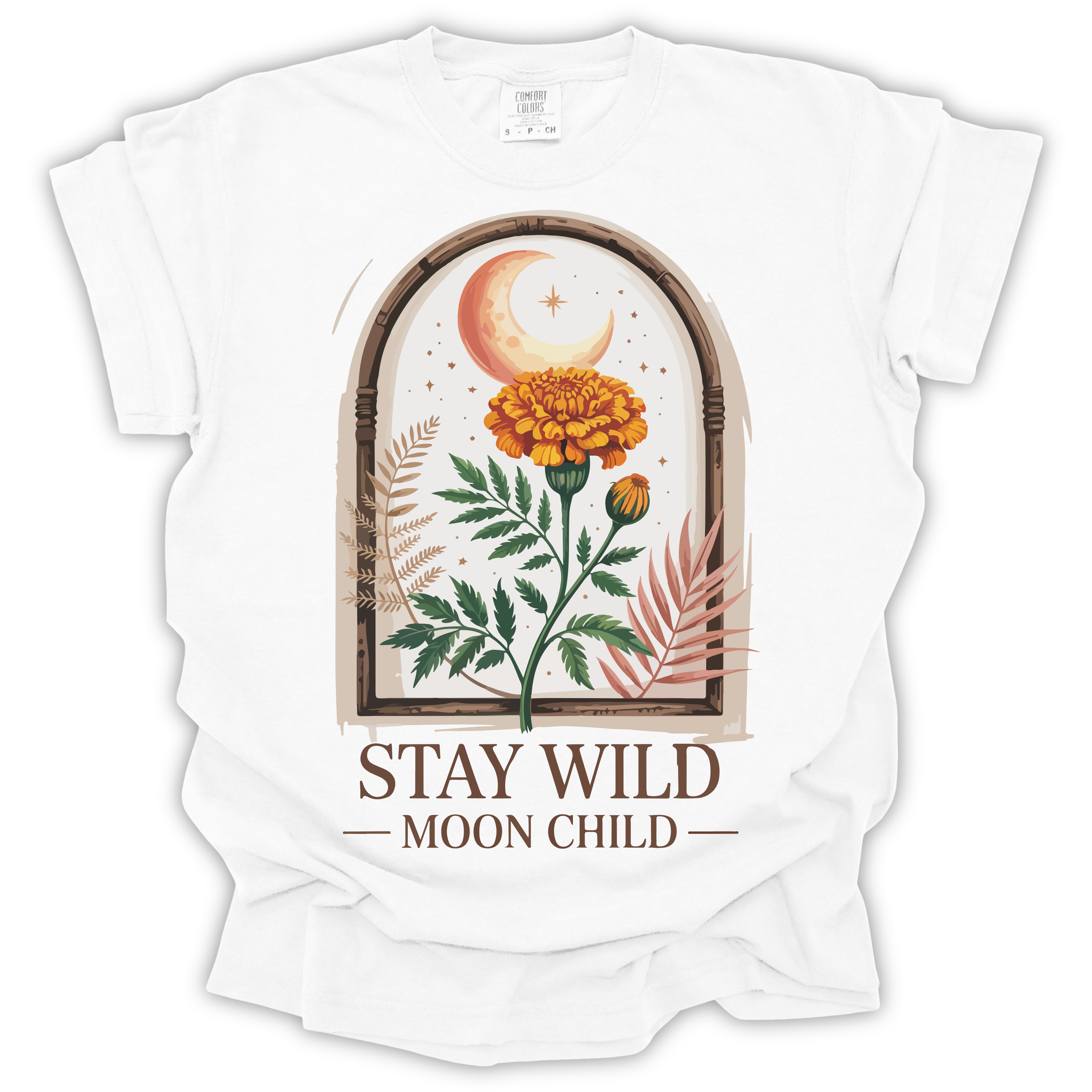 Stay Wild Moon Child T-Shirt – Comfort Colors Relaxed Fit