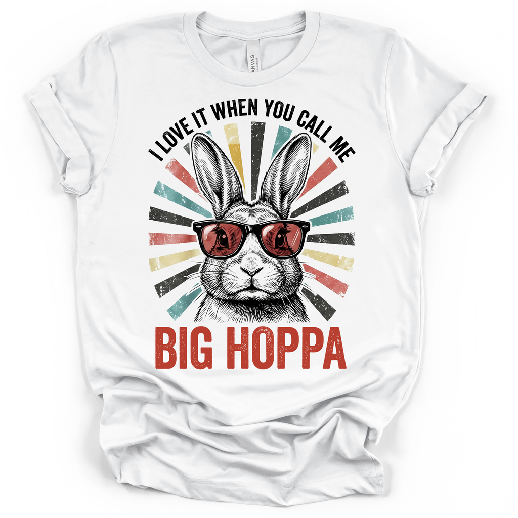 Big Hoppa Bunny Easter T-Shirt - Bella + Canvas Modern Fit