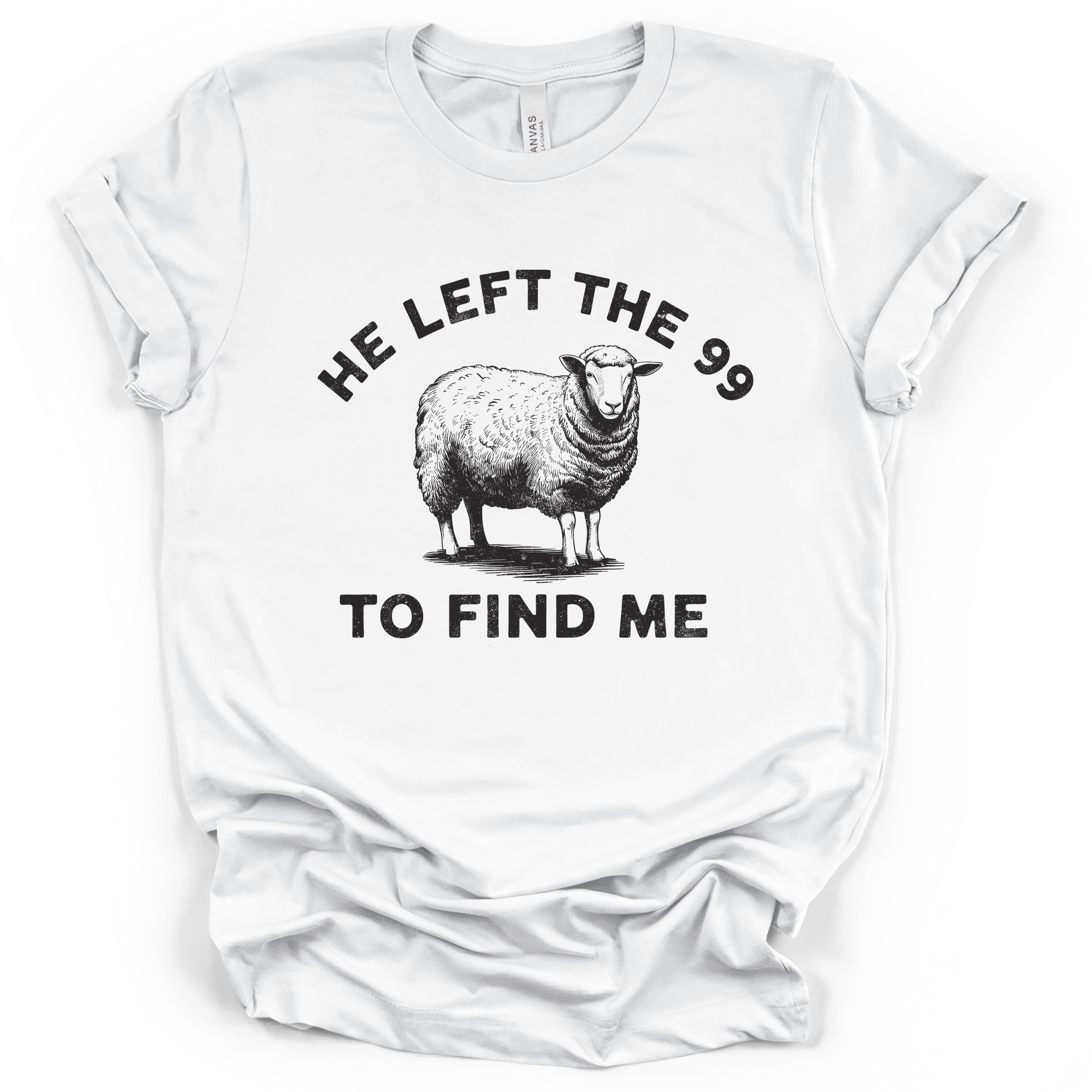 He Left The 99 Tee - Bella + Canvas Modern Fit