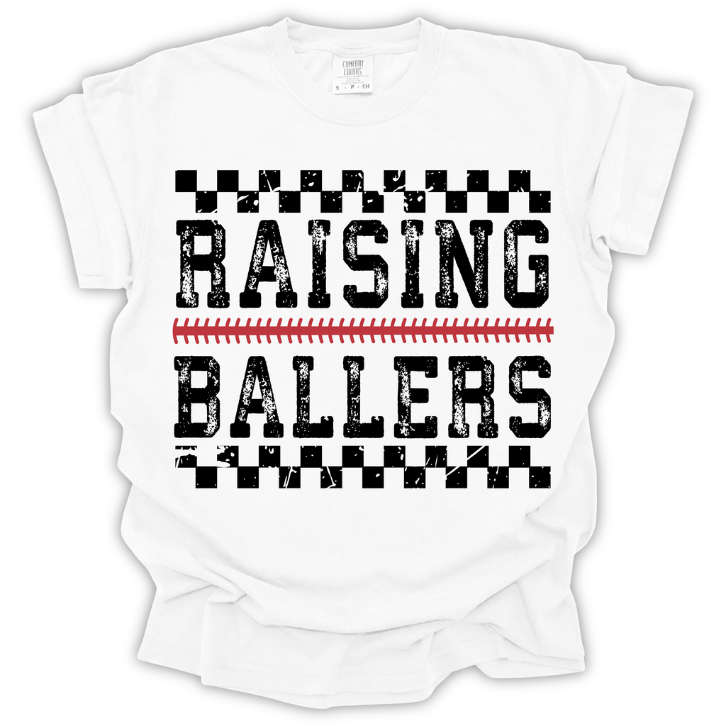 Raising Ballers Baseball Mom/Dad T-Shirt – Comfort Colors Relaxed Fit