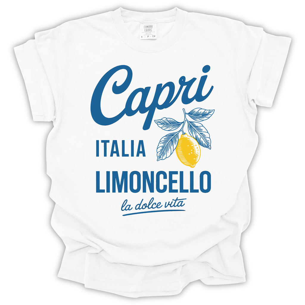 Capri Italia Limoncello Lemons T-Shirt – Comfort Colors Relaxed Fit