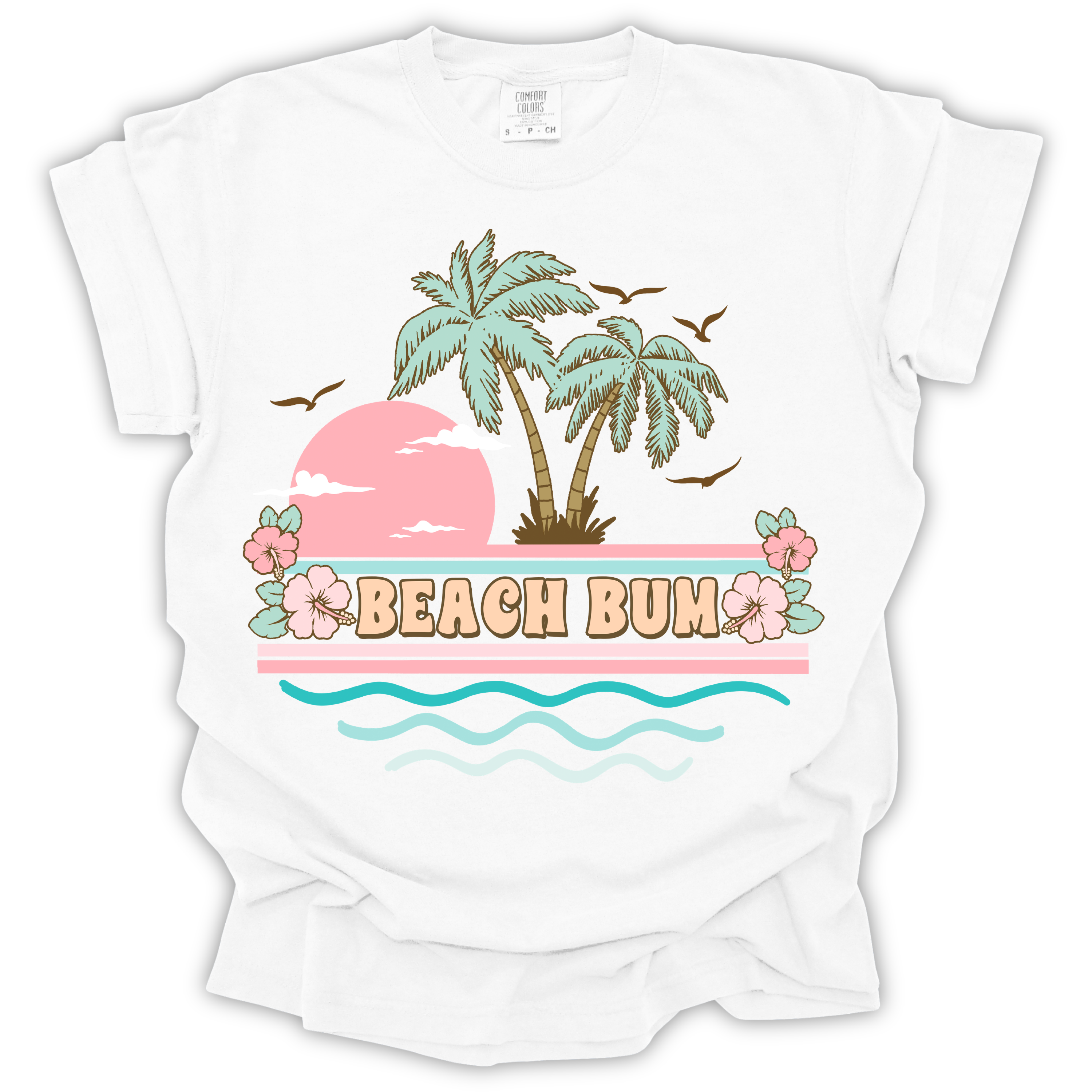 Beach Bum Palm Trees Tee – Comfort Colors Relaxed Fit