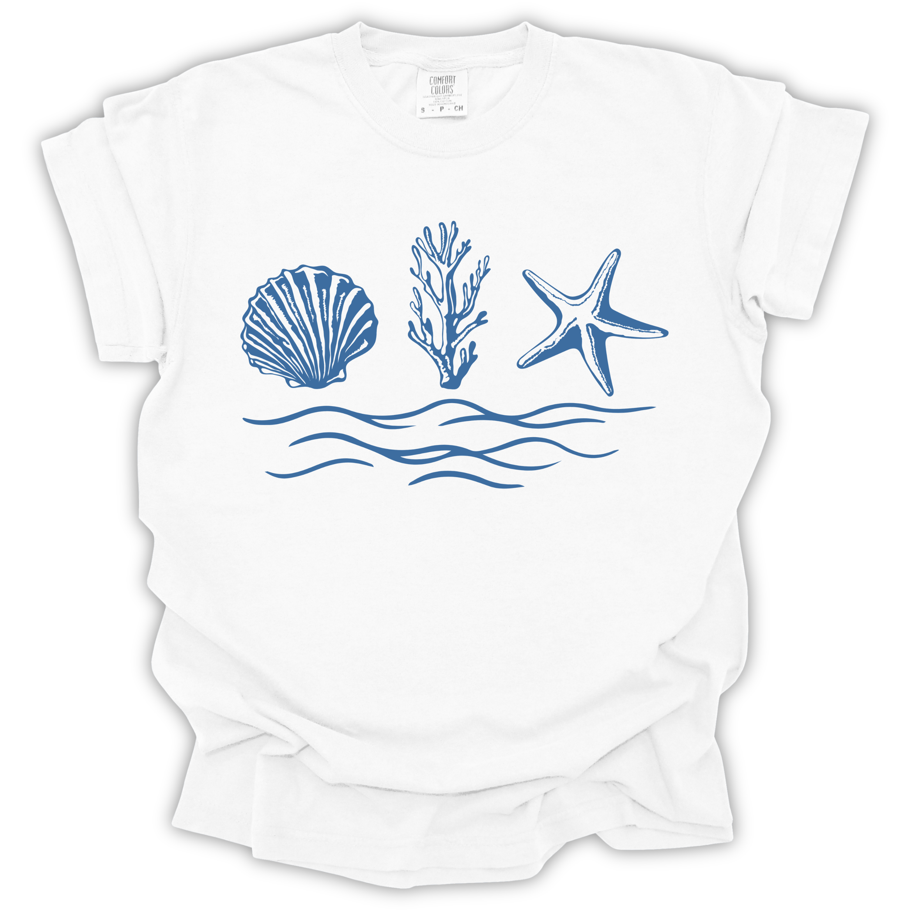 Seaside Shells Tee - Comfort Colors Relaxed Fit
