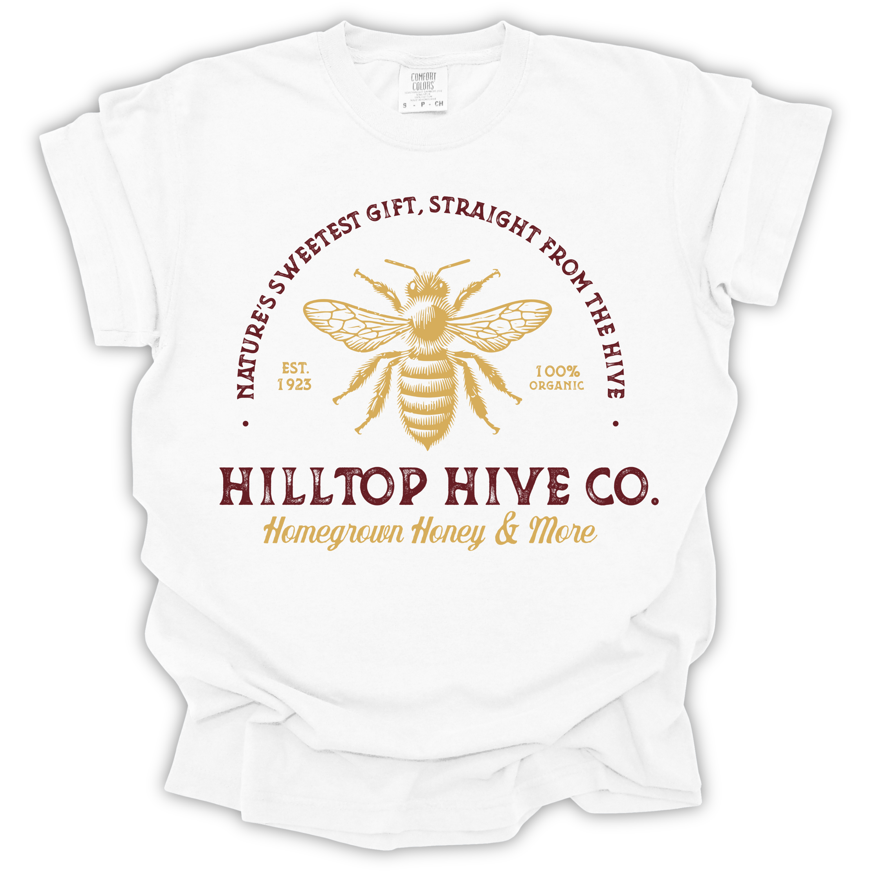 Hilltop Hive Co. Honey Bee T-Shirt – Comfort Colors Relaxed Fit