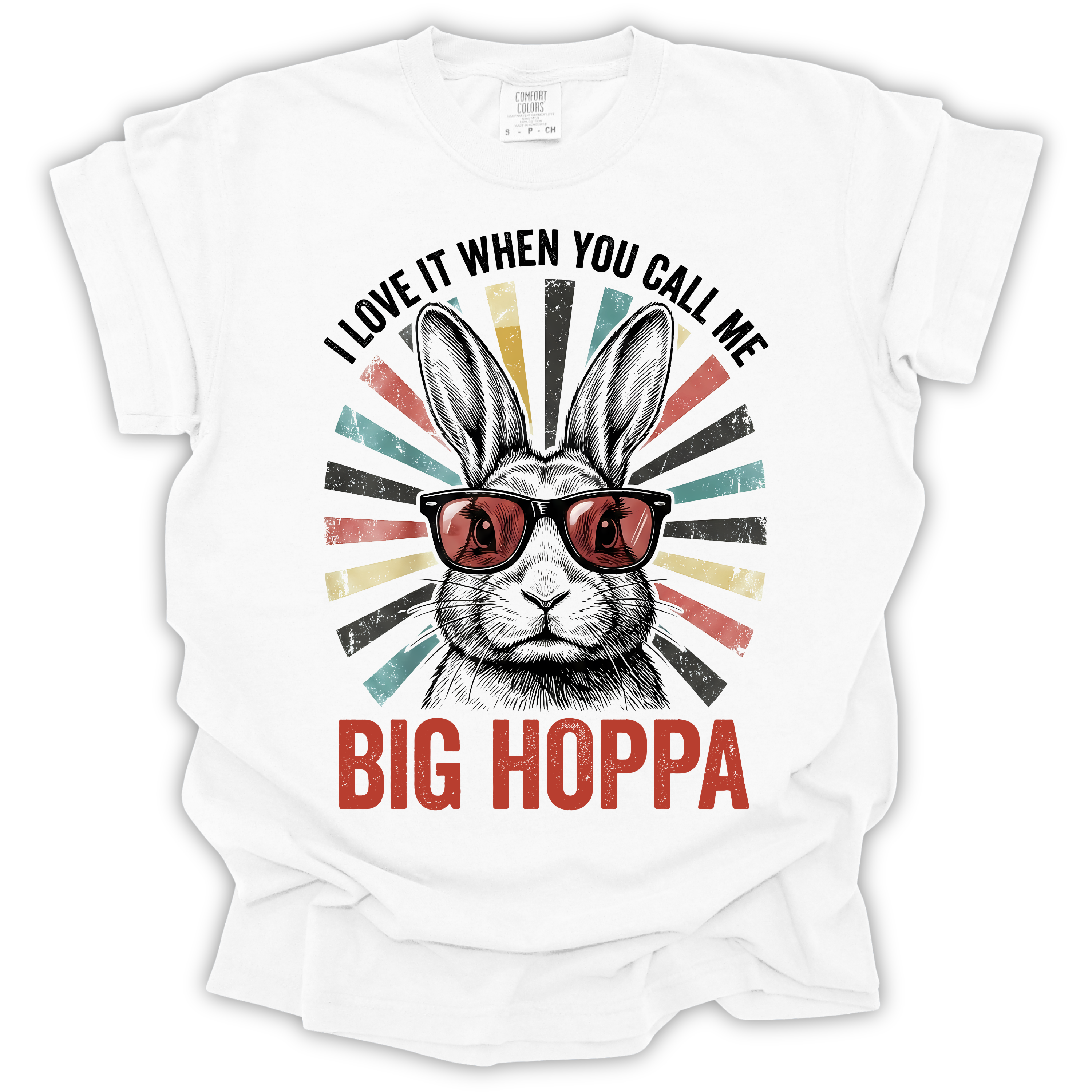 Big Hoppa Bunny Easter T-Shirt - Comfort Colors Relaxed Fit