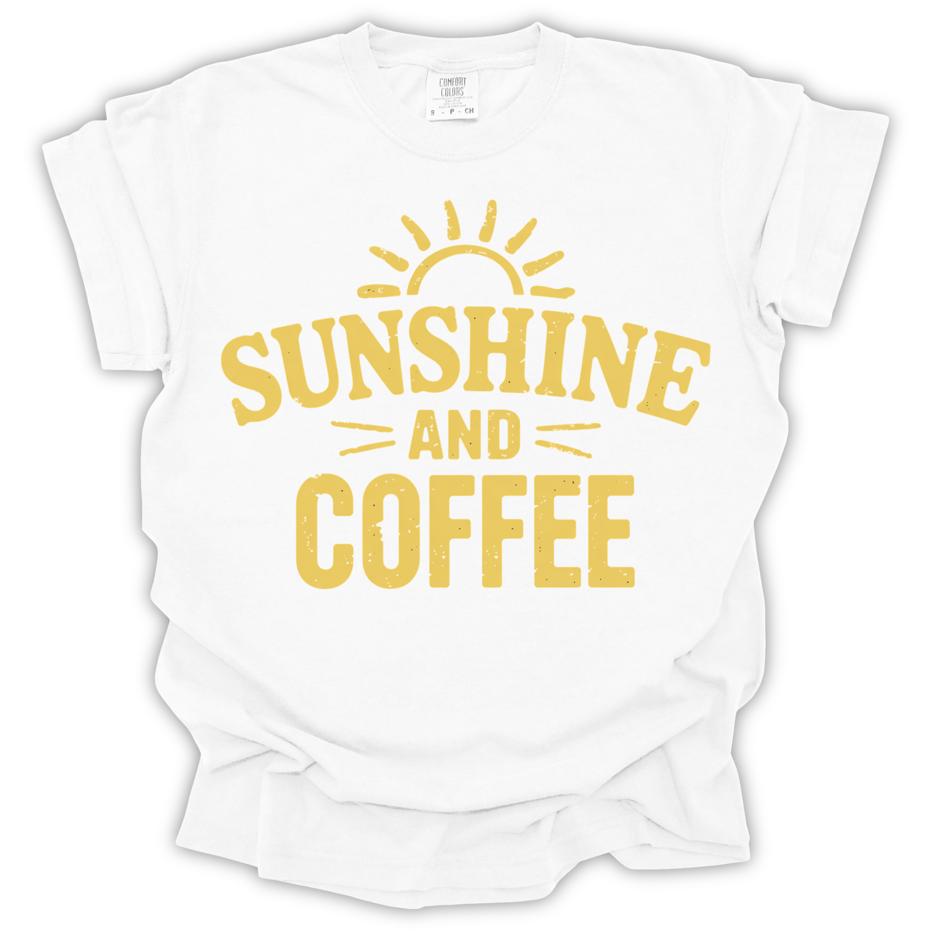 Sunshine and Coffee T-Shirt - Comfort Colors