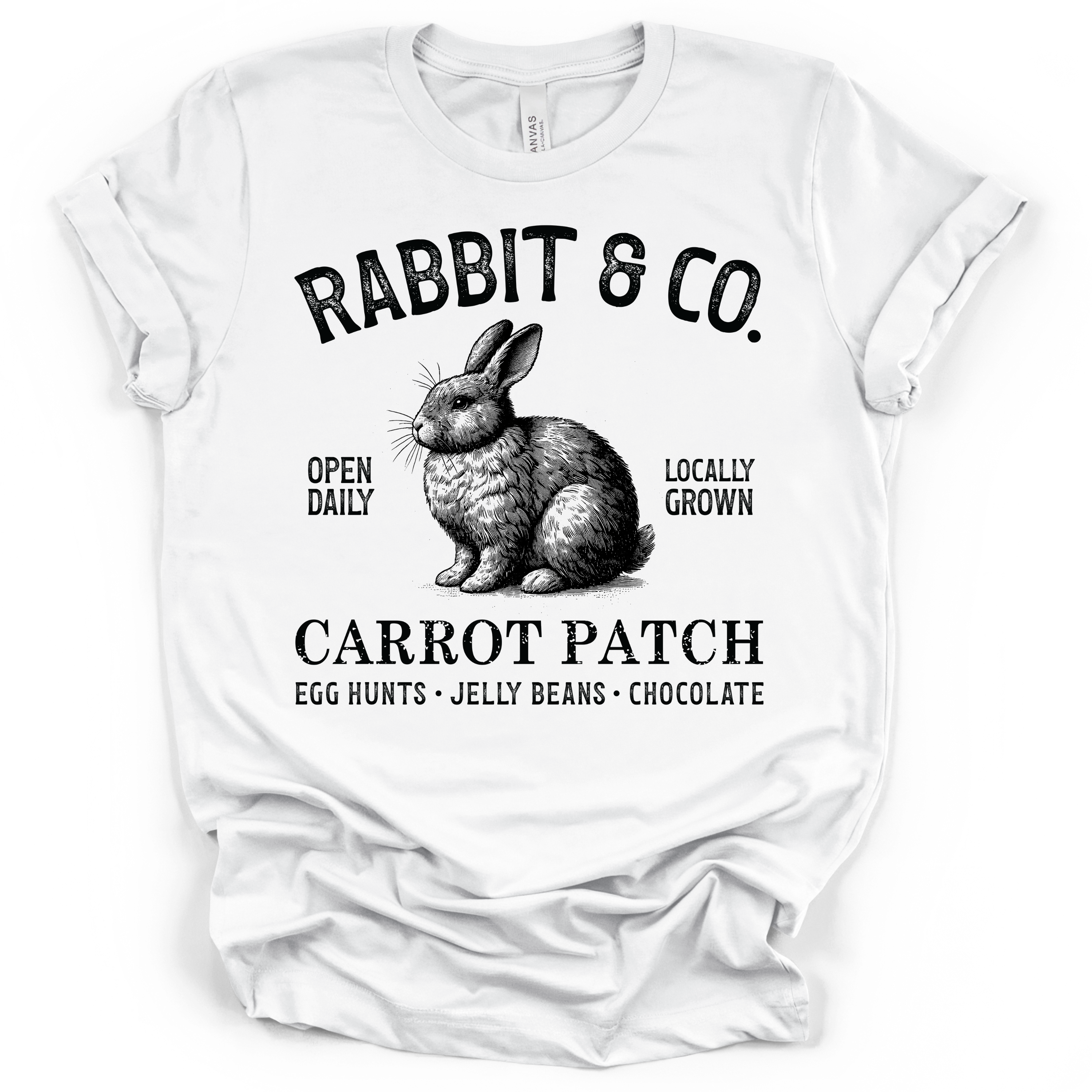 Rabbit & Co. Easter T-Shirt – Bella + Canvas Modern Fit