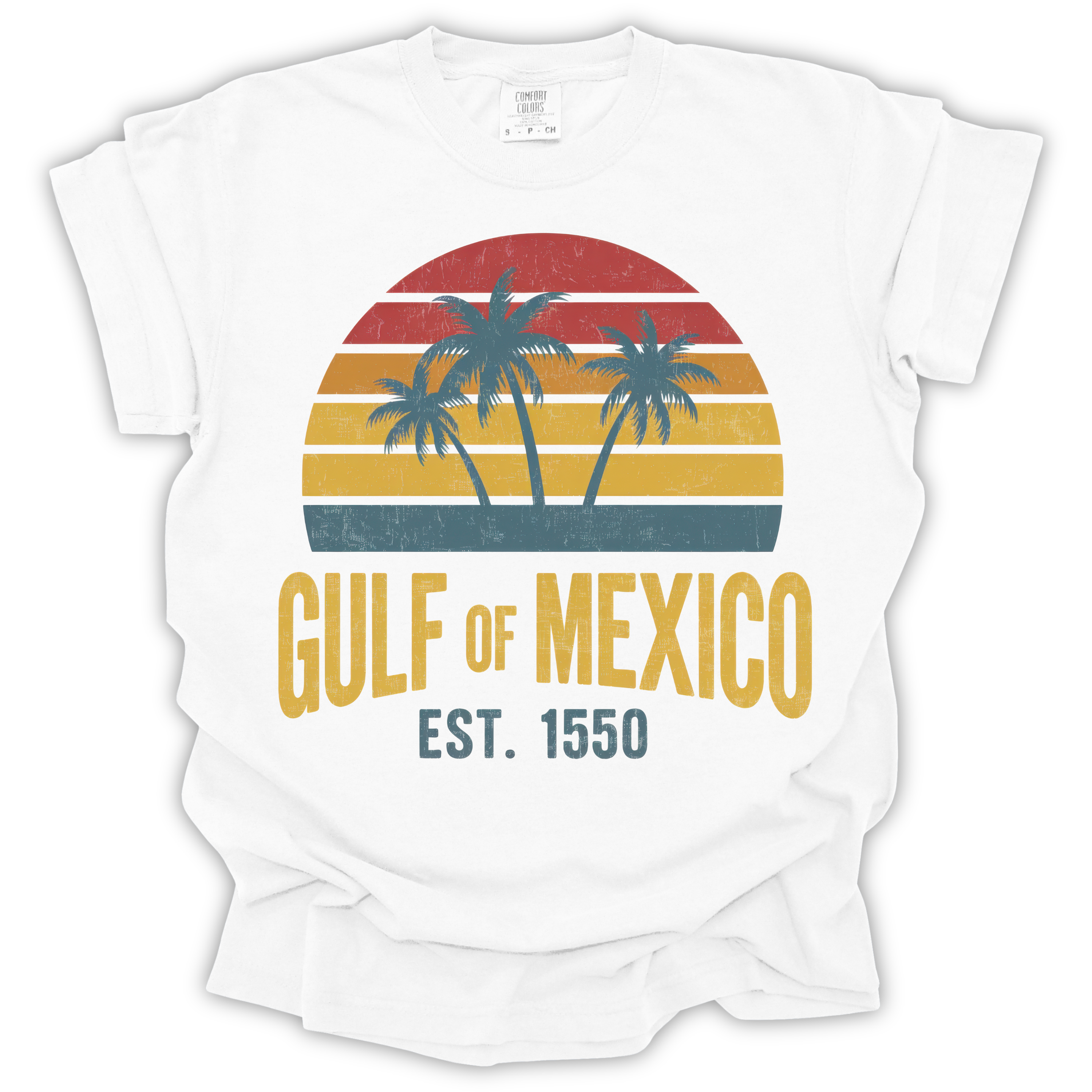 Gulf of Mexico Est. 1550 T-Shirt – Comfort Colors Relaxed Fit
