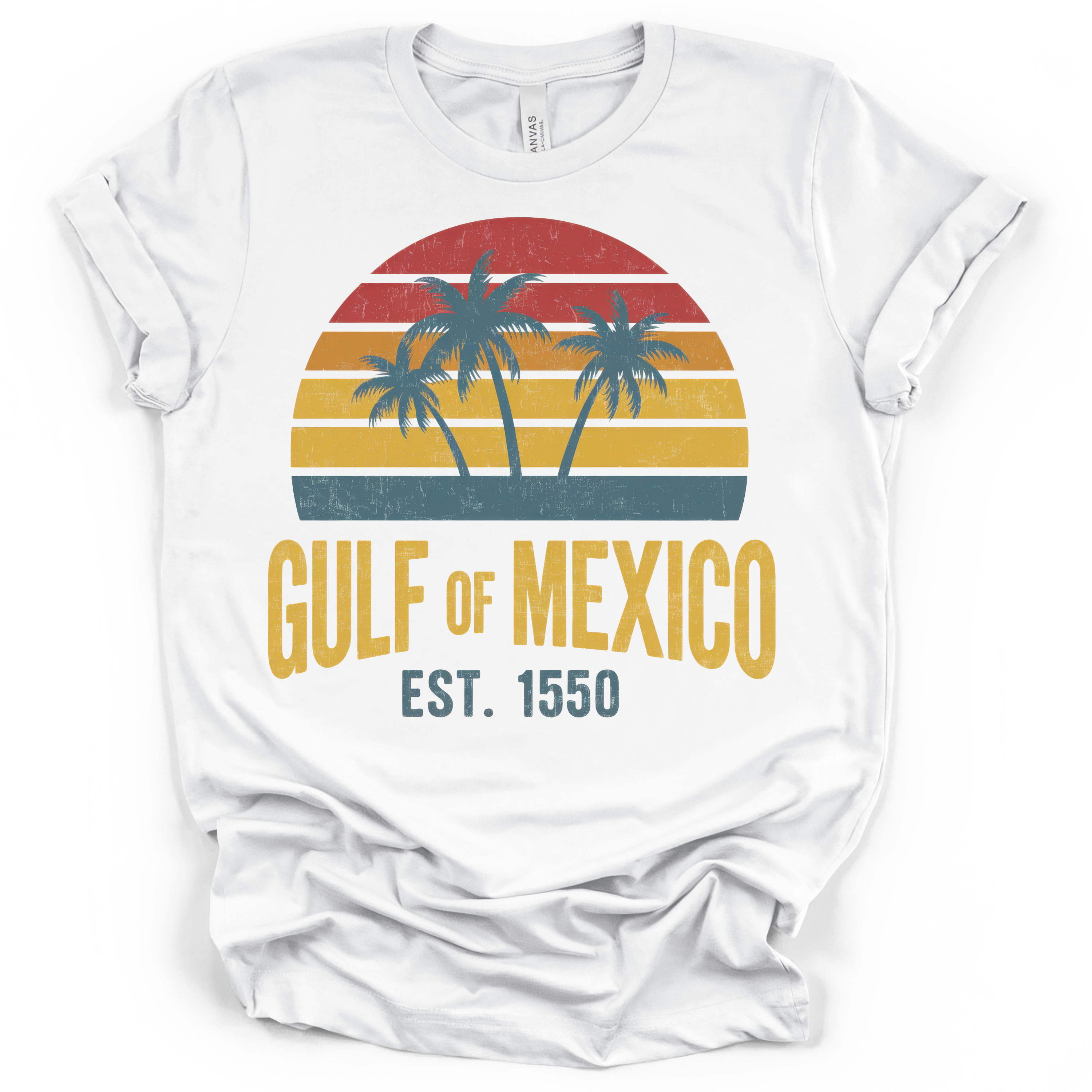 Gulf of Mexico Est. 1550 T-Shirt – Bella + Canvas Modern Fit