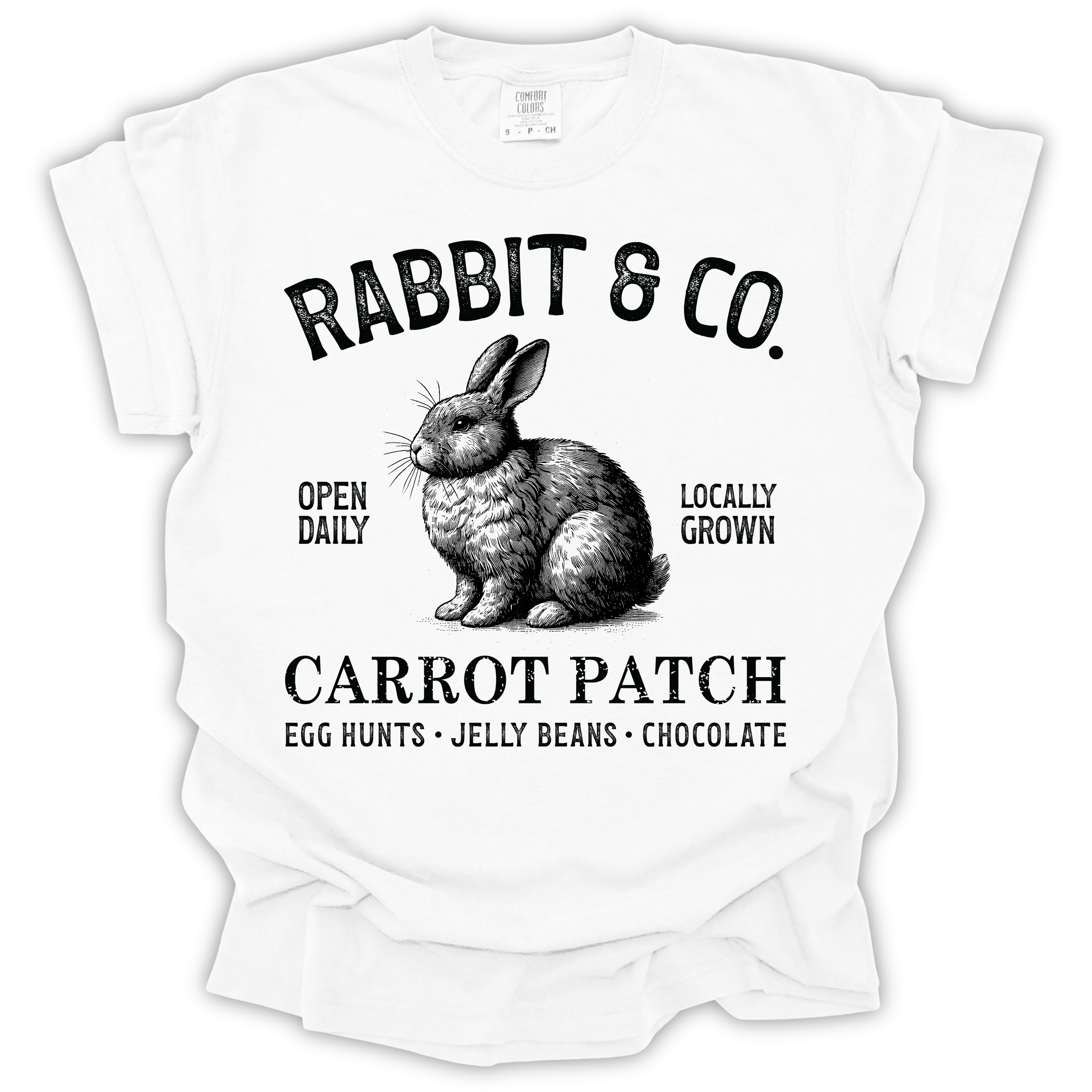 Rabbit & Co. Easter T-Shirt – Comfort Colors Relaxed Fit