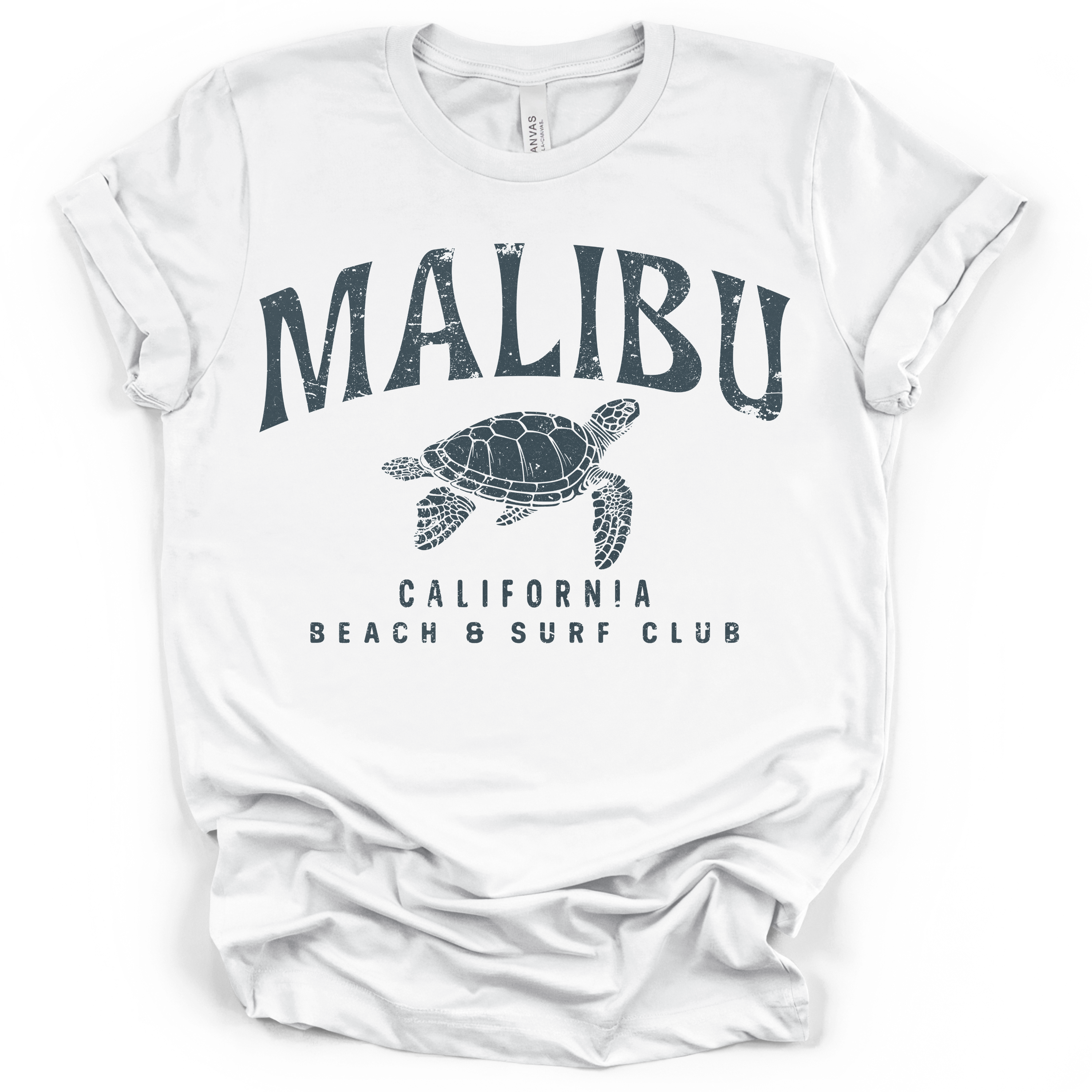 Malibu California Beach & Surf Club Tee – Bella + Canvas Modern Fit