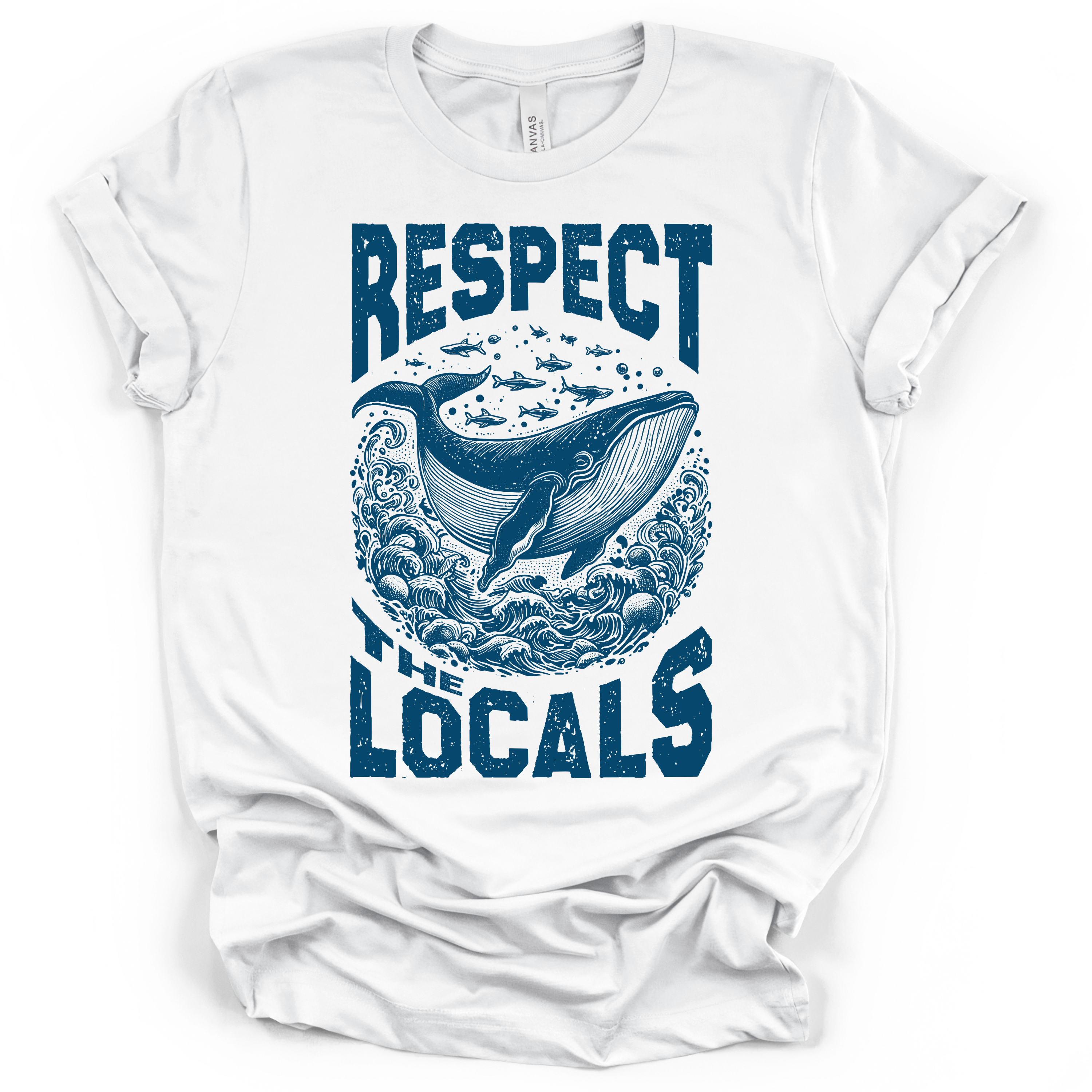 Respect the Locals Whale T-Shirt – Bella + Canvas Modern Fit