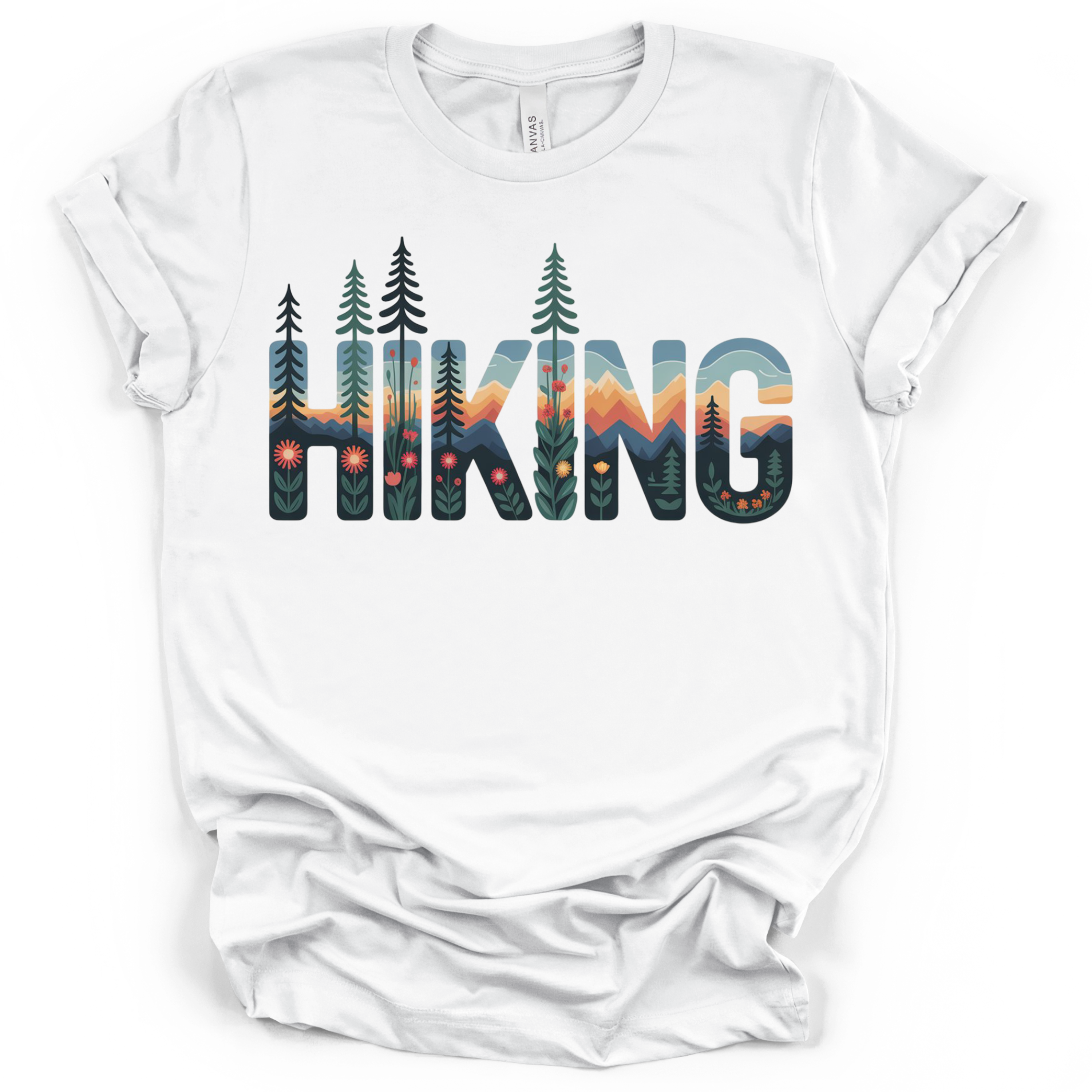 Hiking Graphic Tee - Bella + Canvas Modern Fit