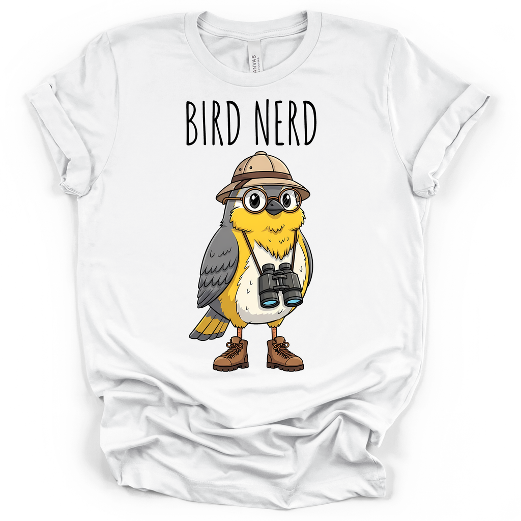 Bird Nerd Birdwatcher T-Shirt – Bella + Canvas Modern Fit