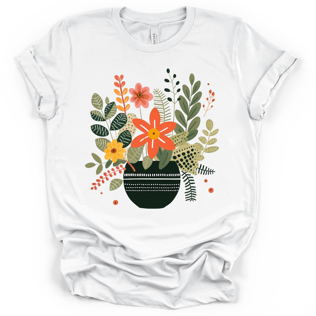 Boho Botanical T-Shirt – Bella + Canvas Modern Fit