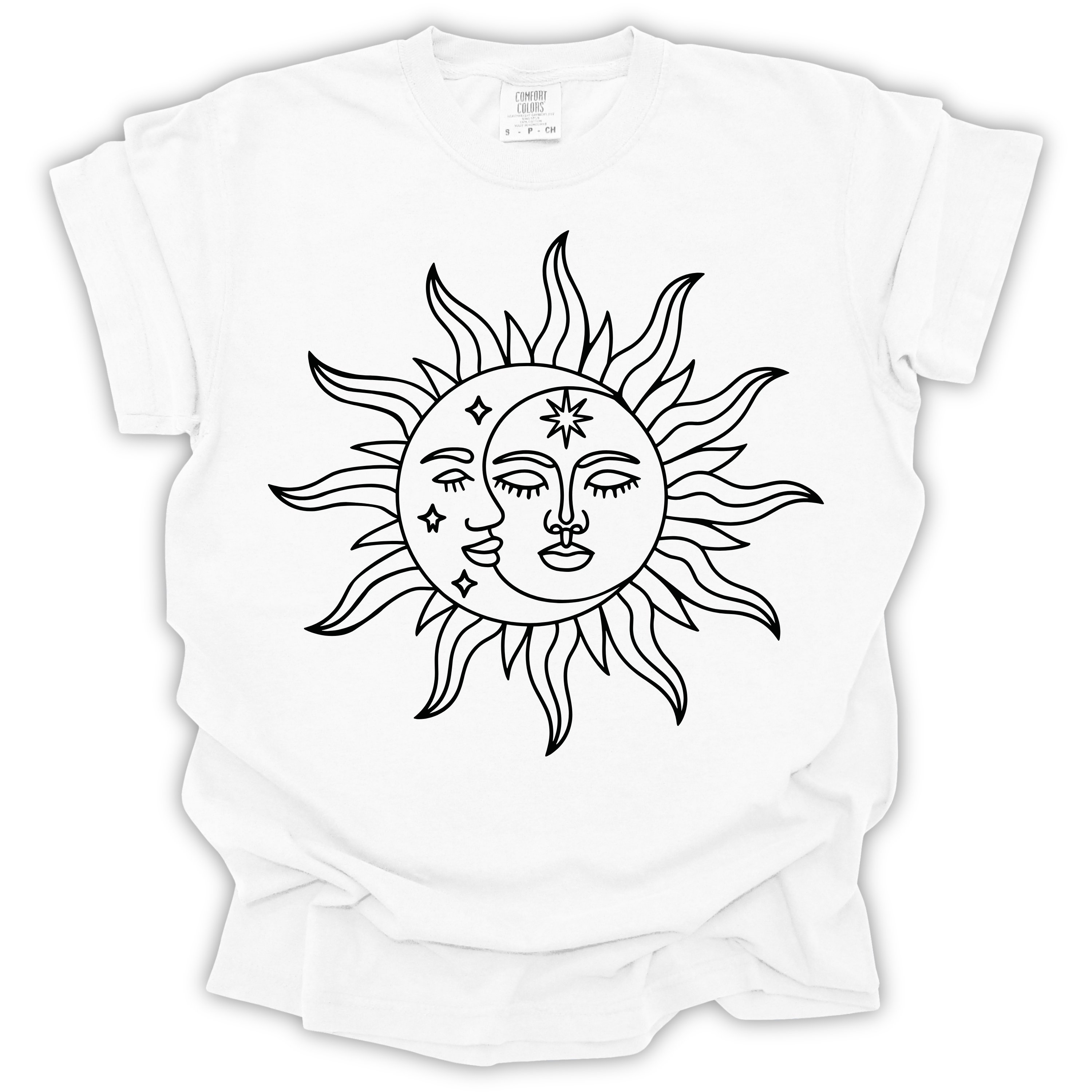 Celestial Sun & Moon T-Shirt – Comfort Colors Relaxed Fit