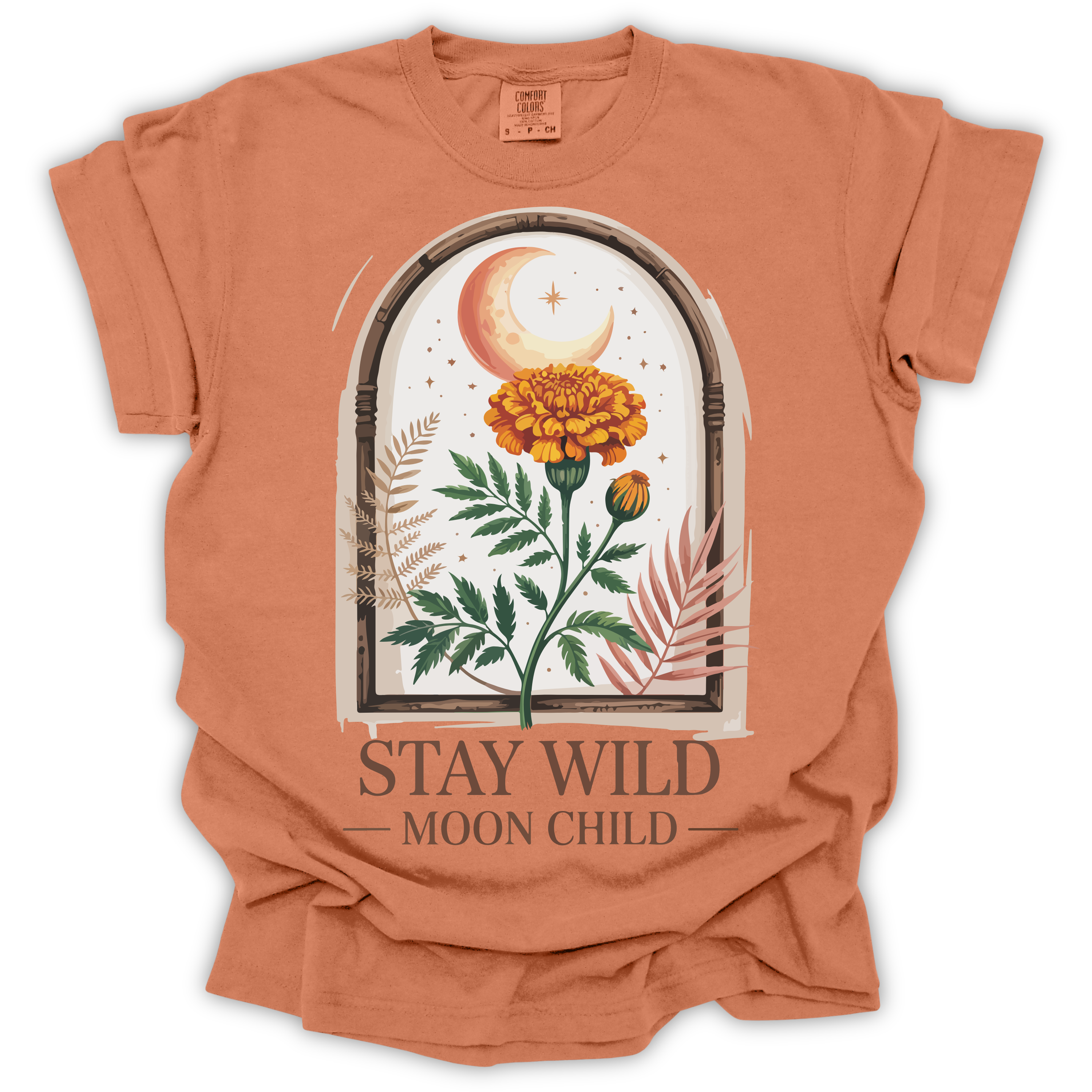 Stay Wild Moon Child T-Shirt – Comfort Colors Relaxed Fit