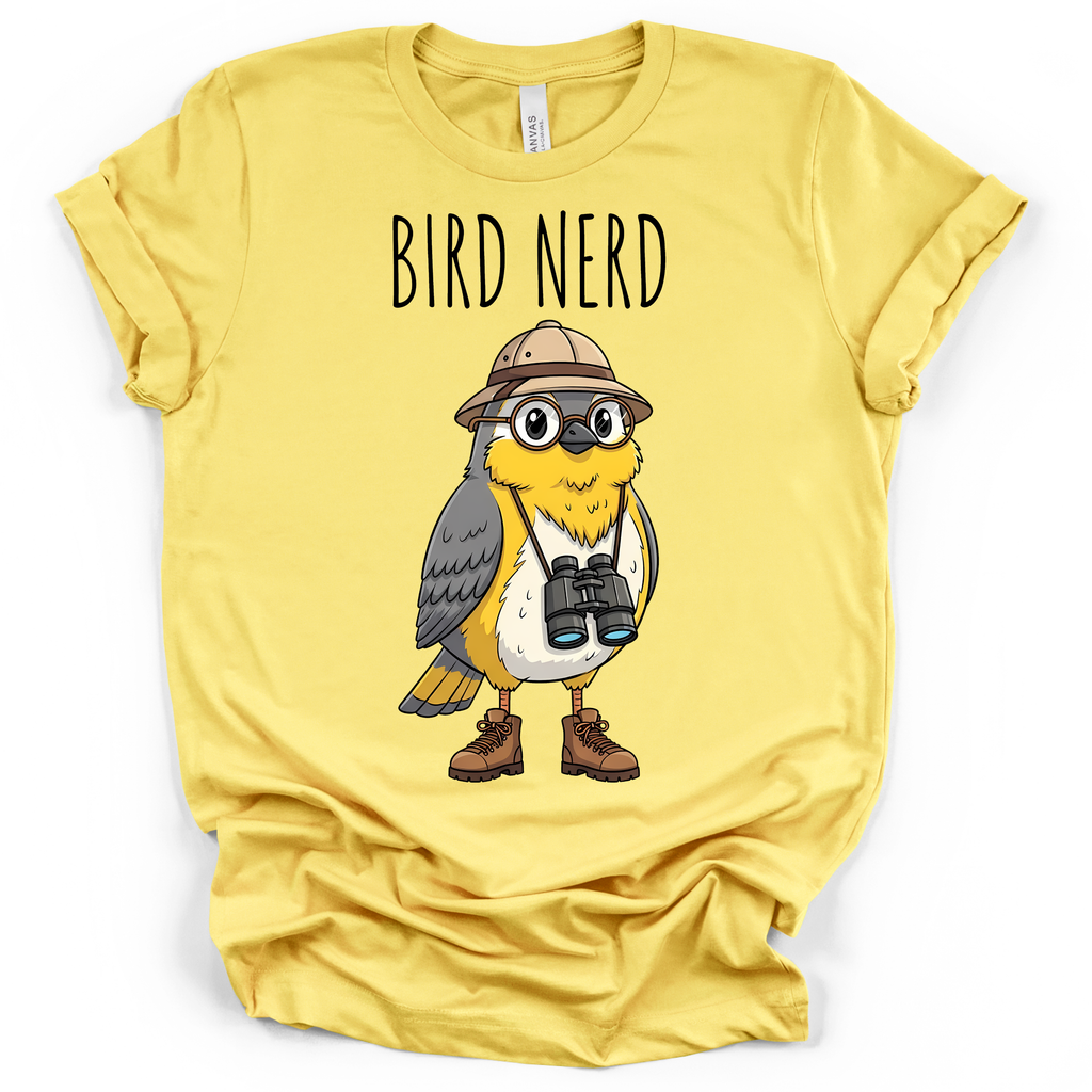Bird Nerd Birdwatcher T-Shirt – Bella + Canvas Modern Fit