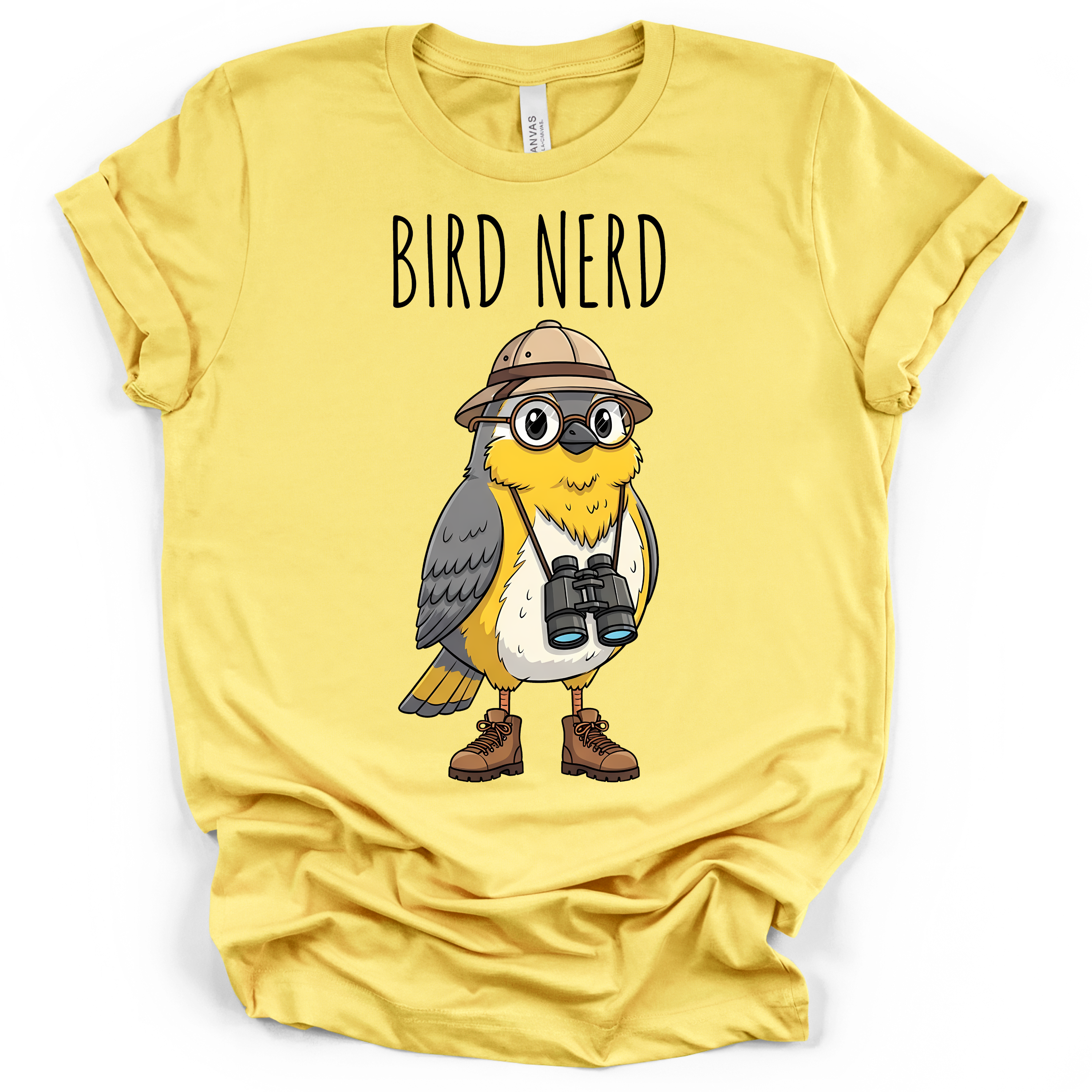 Bird Nerd Birdwatcher T-Shirt – Bella + Canvas Modern Fit
