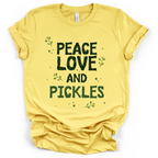 Peace Love and Pickles Tee – Bella + Canvas Modern Fit