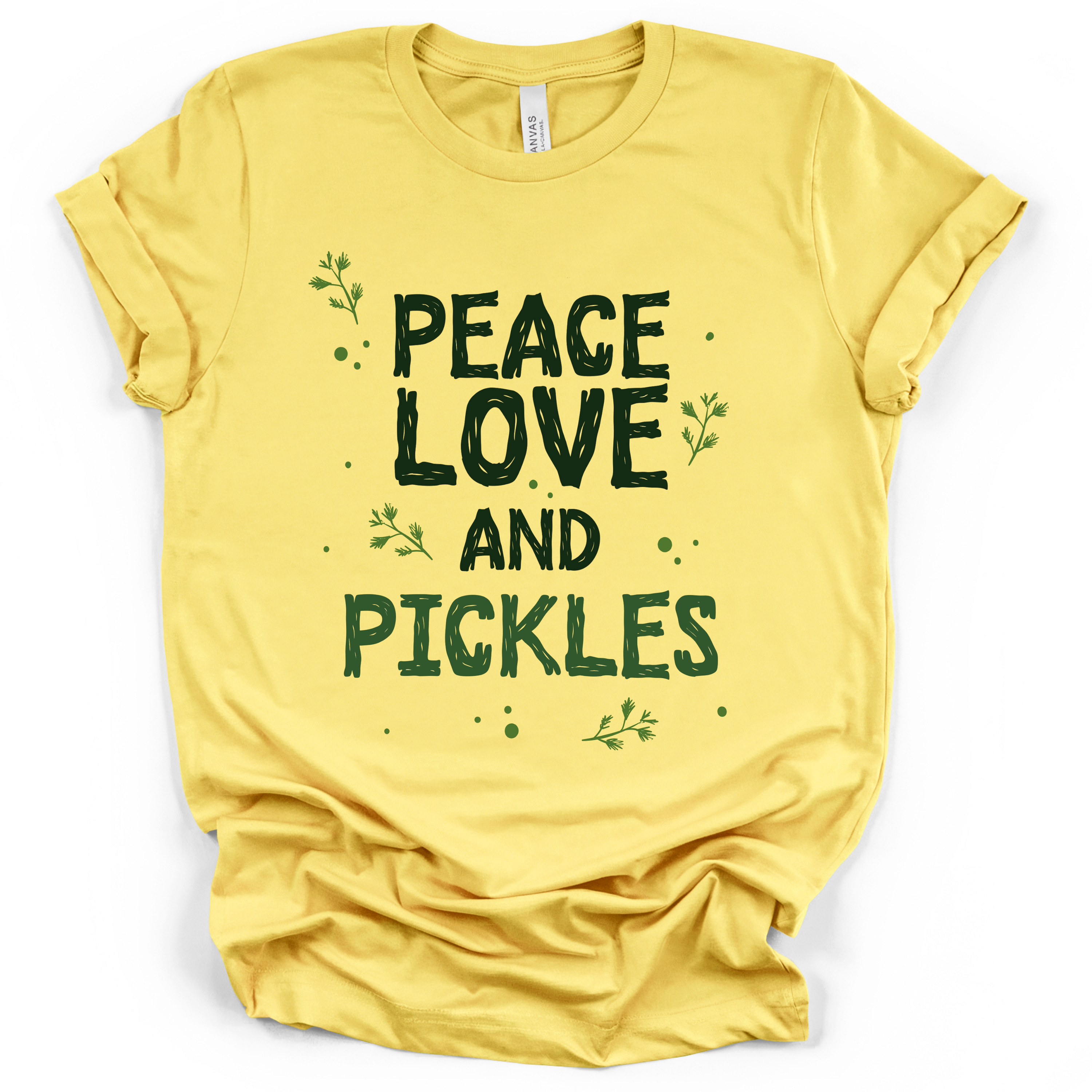 Peace Love and Pickles Tee – Bella + Canvas Modern Fit