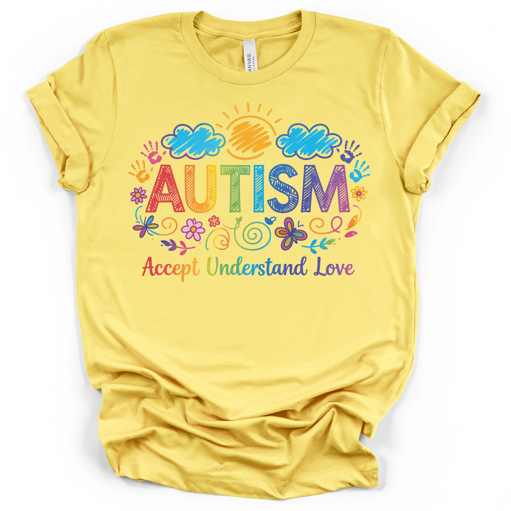 Autism Awareness Rainbow T-Shirt – Bella + Canvas Modern Fit